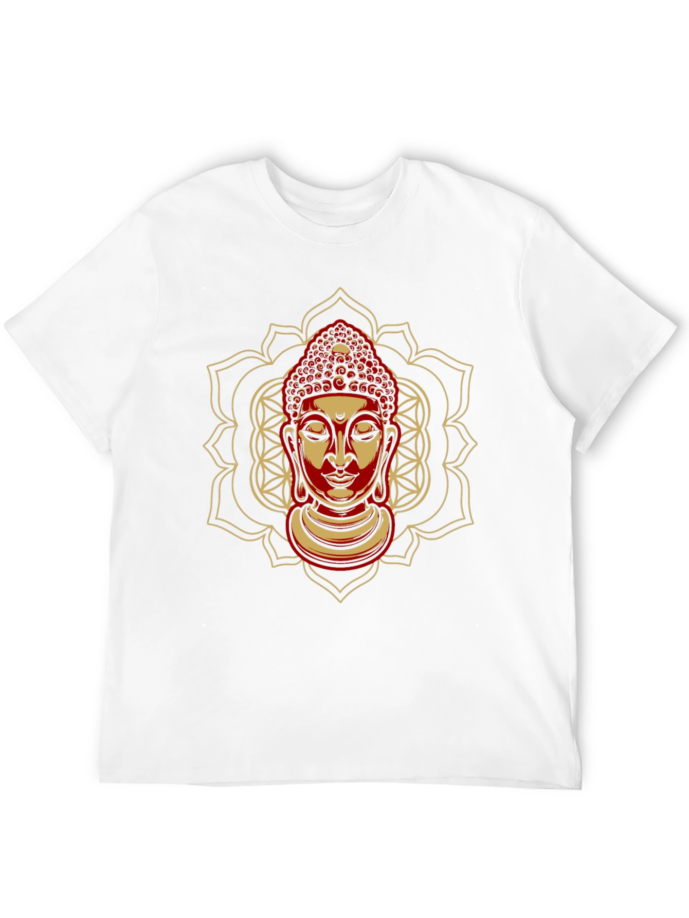 Buddha Mandala Graphic Tee - Spiritual Black T-Shirt