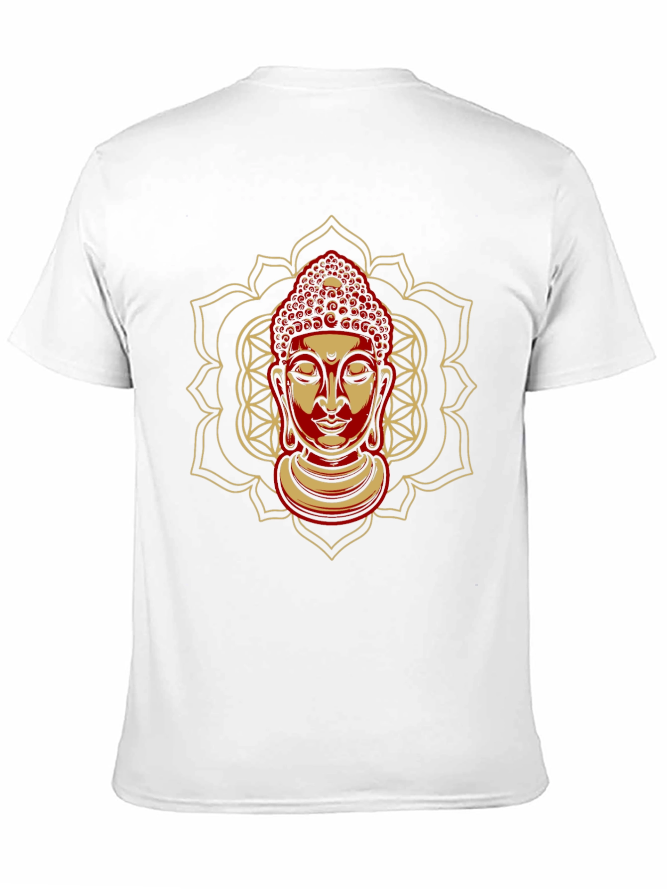 Buddha Mandala Graphic Tee - Spiritual Black T-Shirt