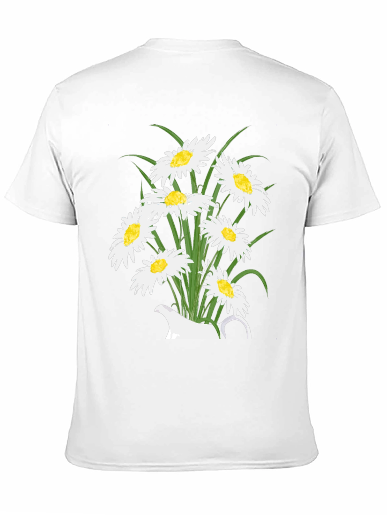 Floral Daisy Graphic T-Shirt - Black