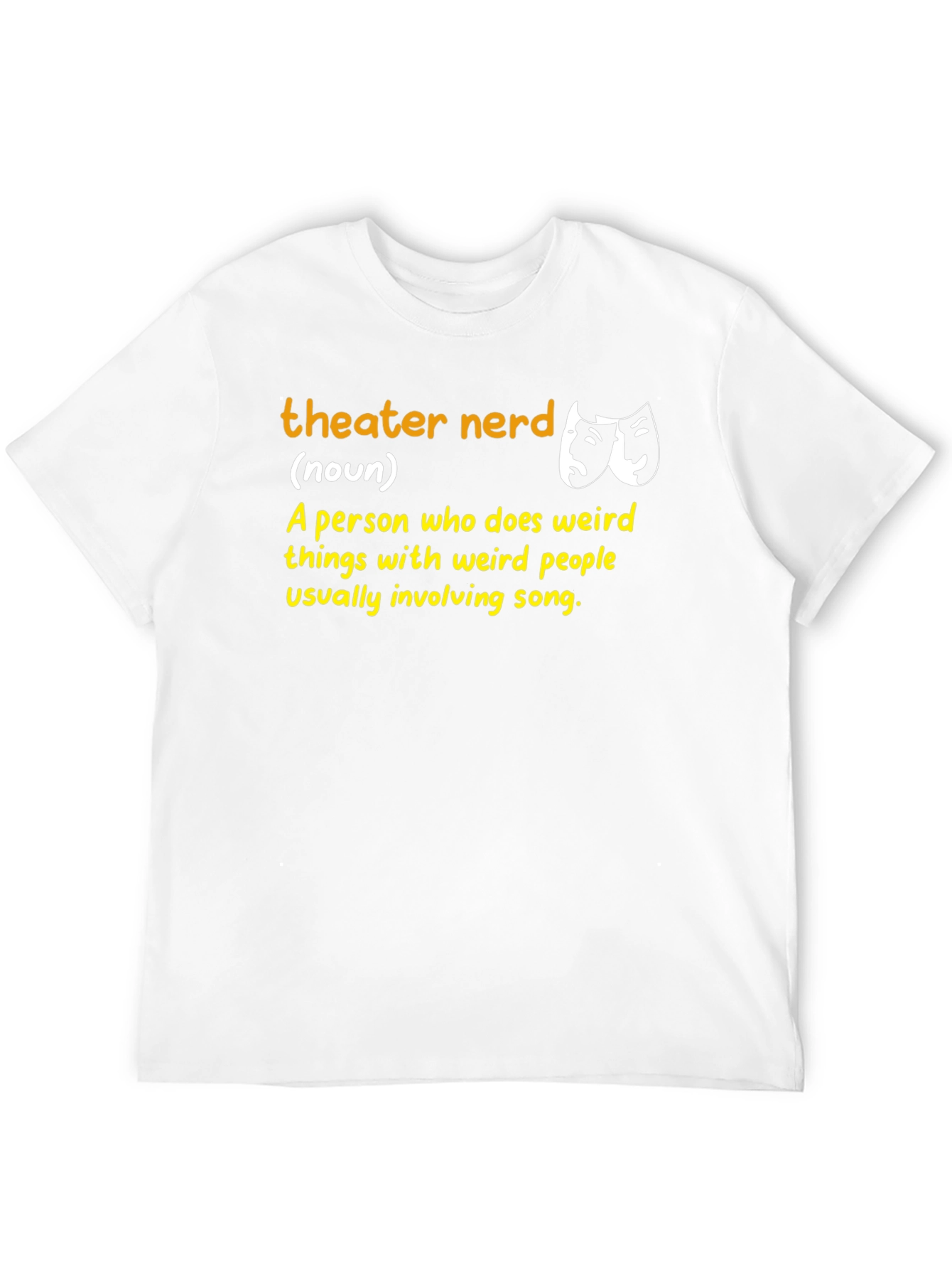 Theater Nerd Definition Black T-Shirt