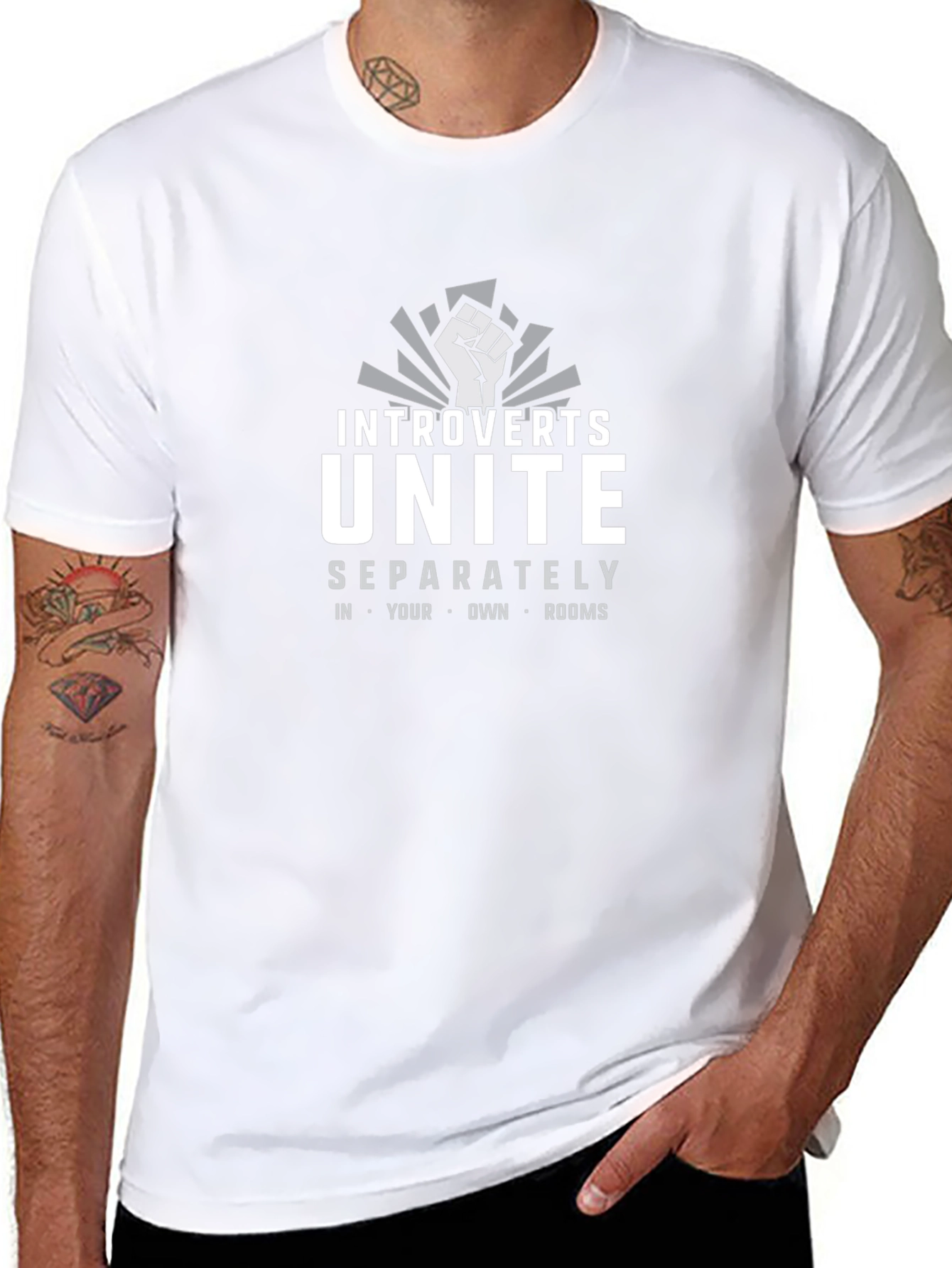Introverts Unite T-Shirt -  Comfortable Cotton Tee