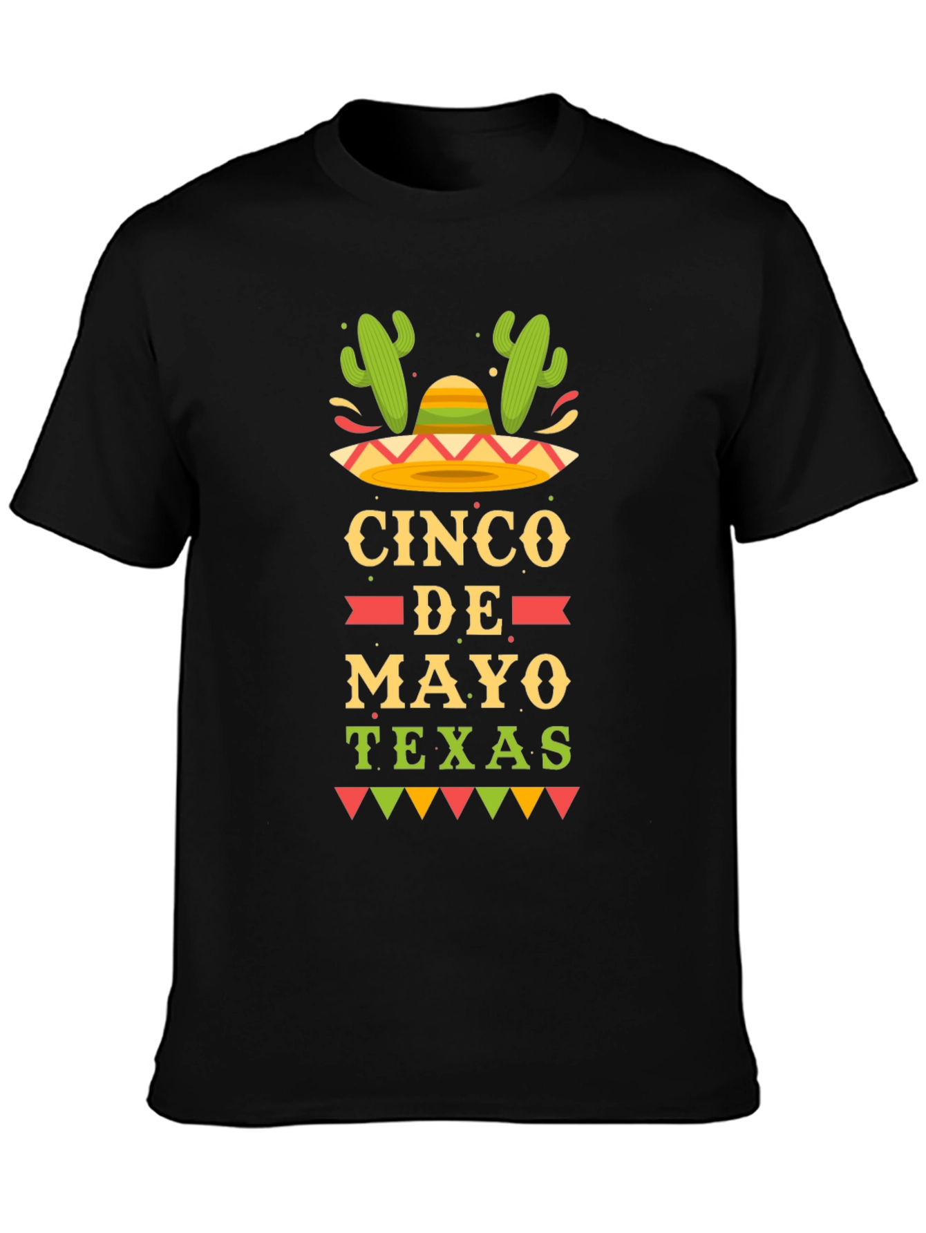 Cinco De Mayo Texas Graphic T-Shirt