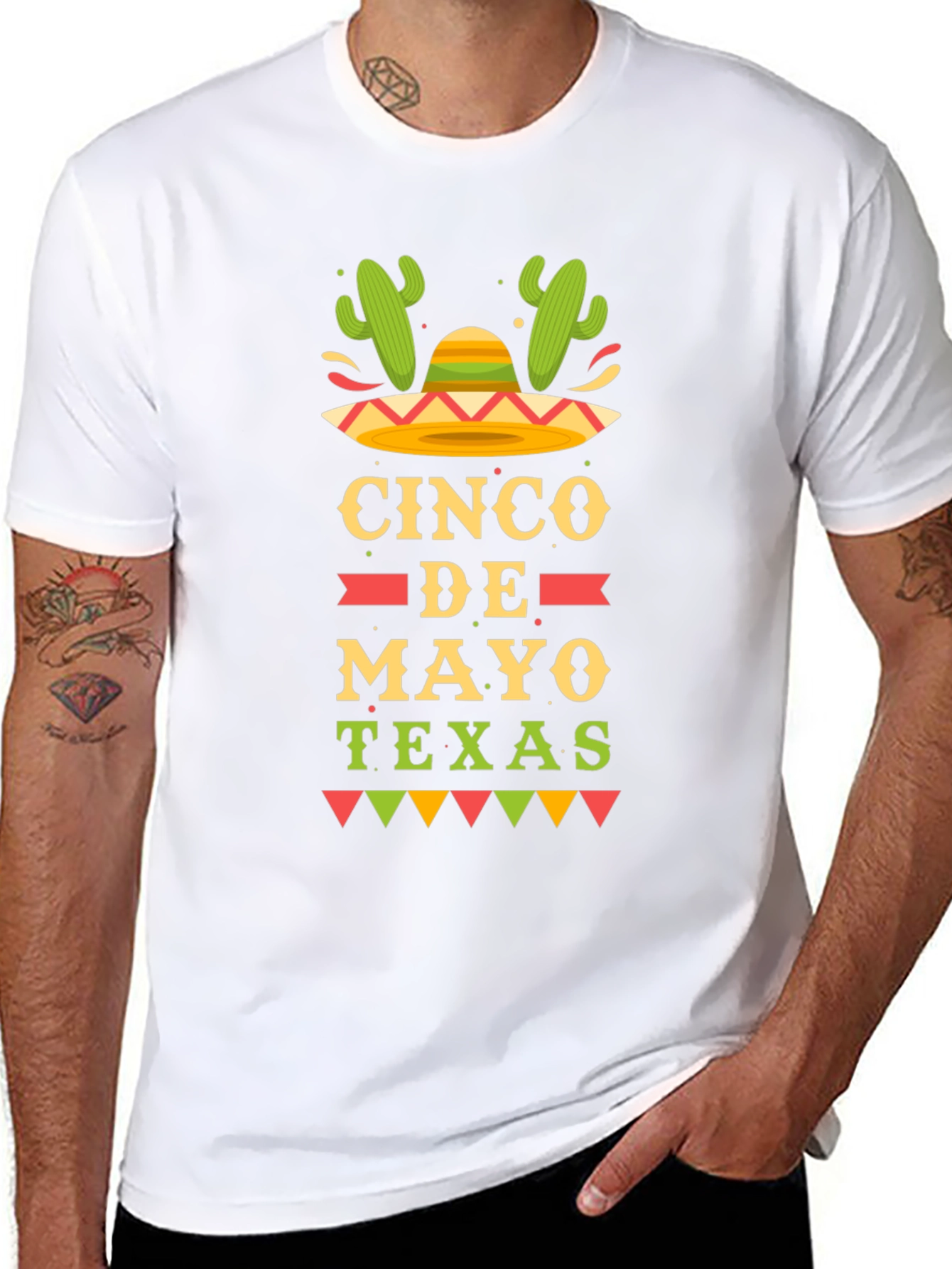 Cinco De Mayo Texas Graphic T-Shirt
