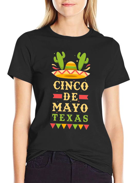 Cinco De Mayo Texas Graphic T-Shirt