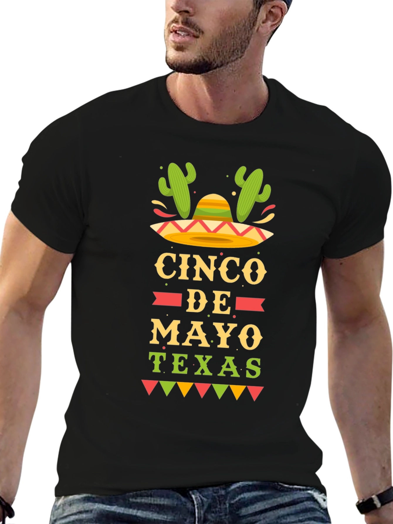 Cinco De Mayo Texas Graphic T-Shirt