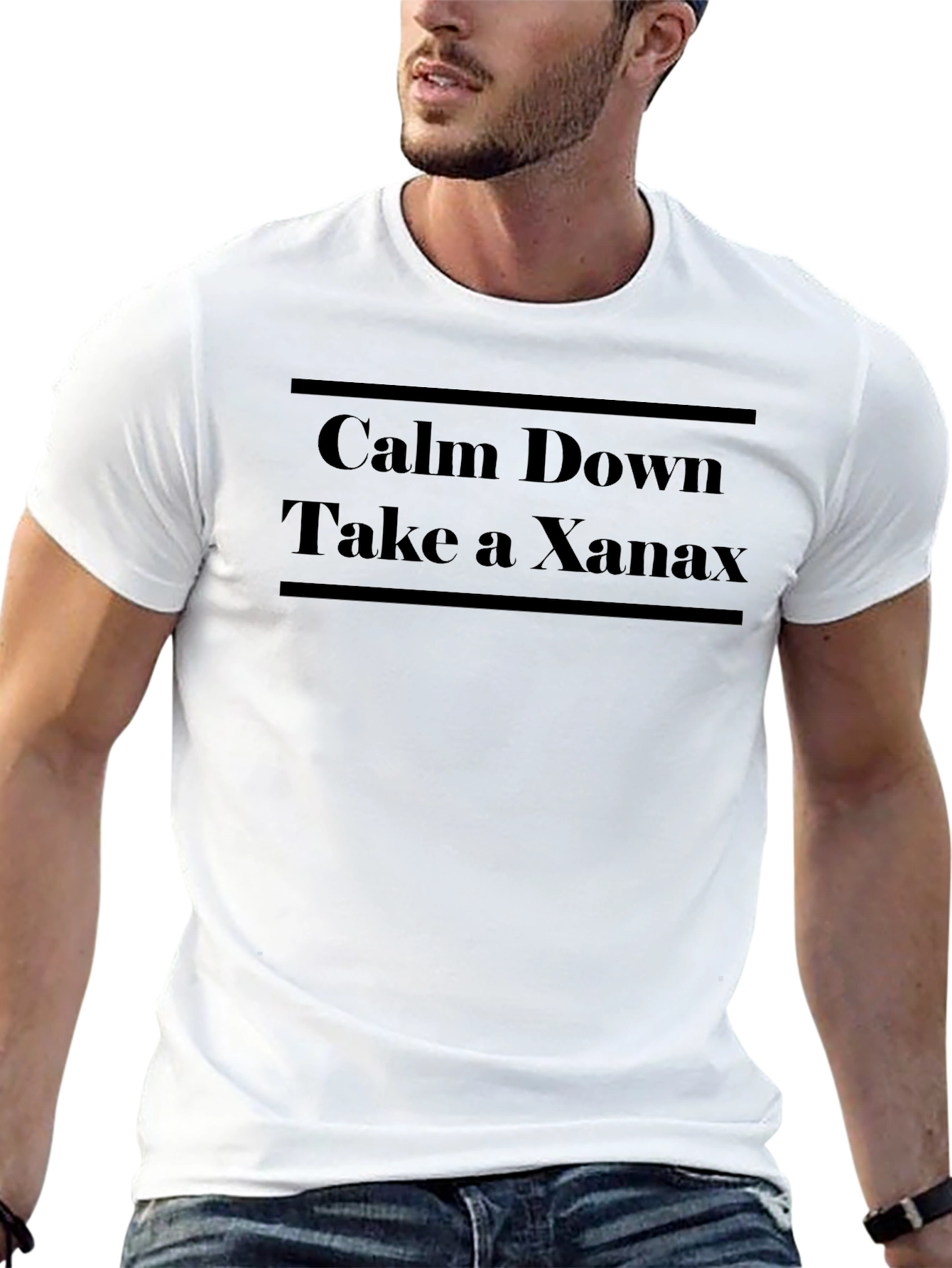 Calm Down Take A Xanax Graphic Tee