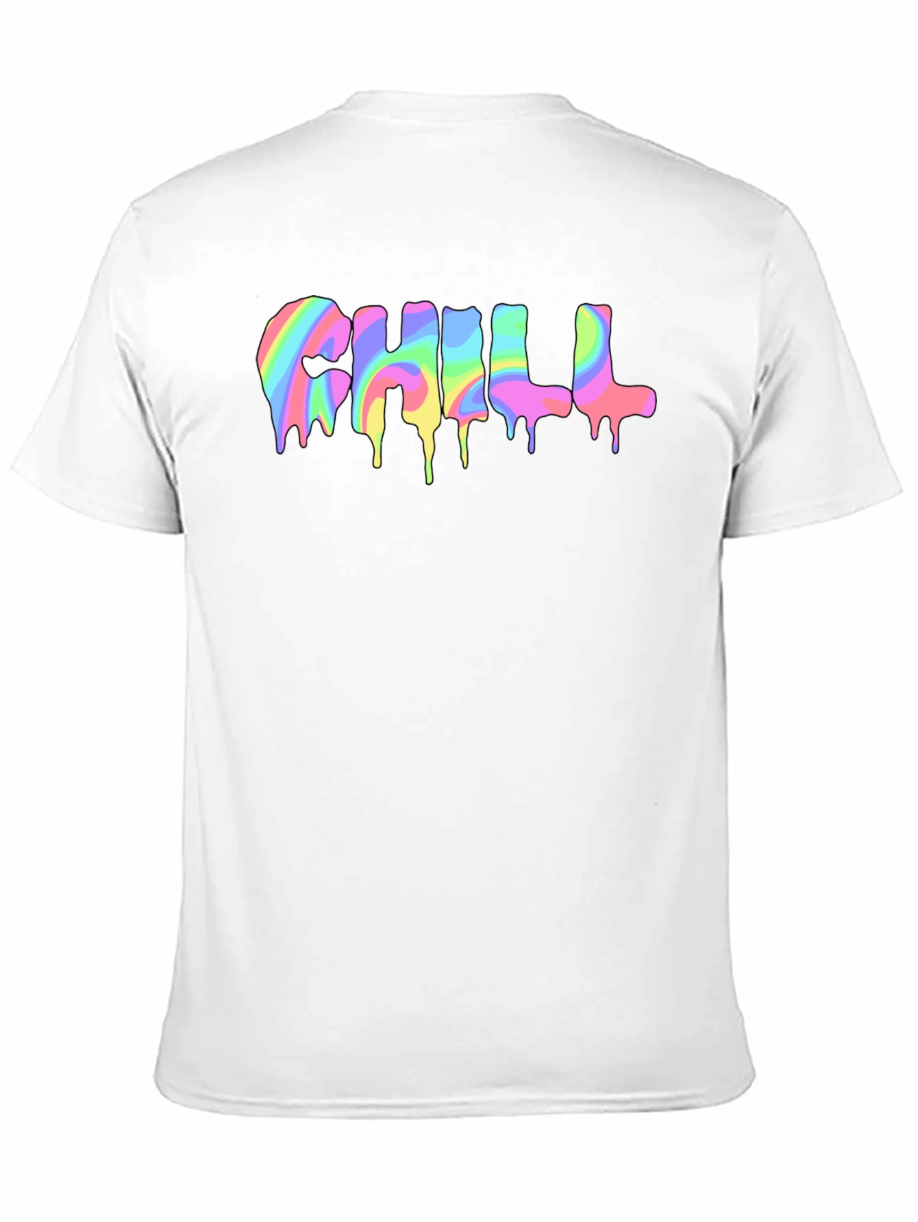 Chill Rainbow Drip Graphic Tee - Unisex