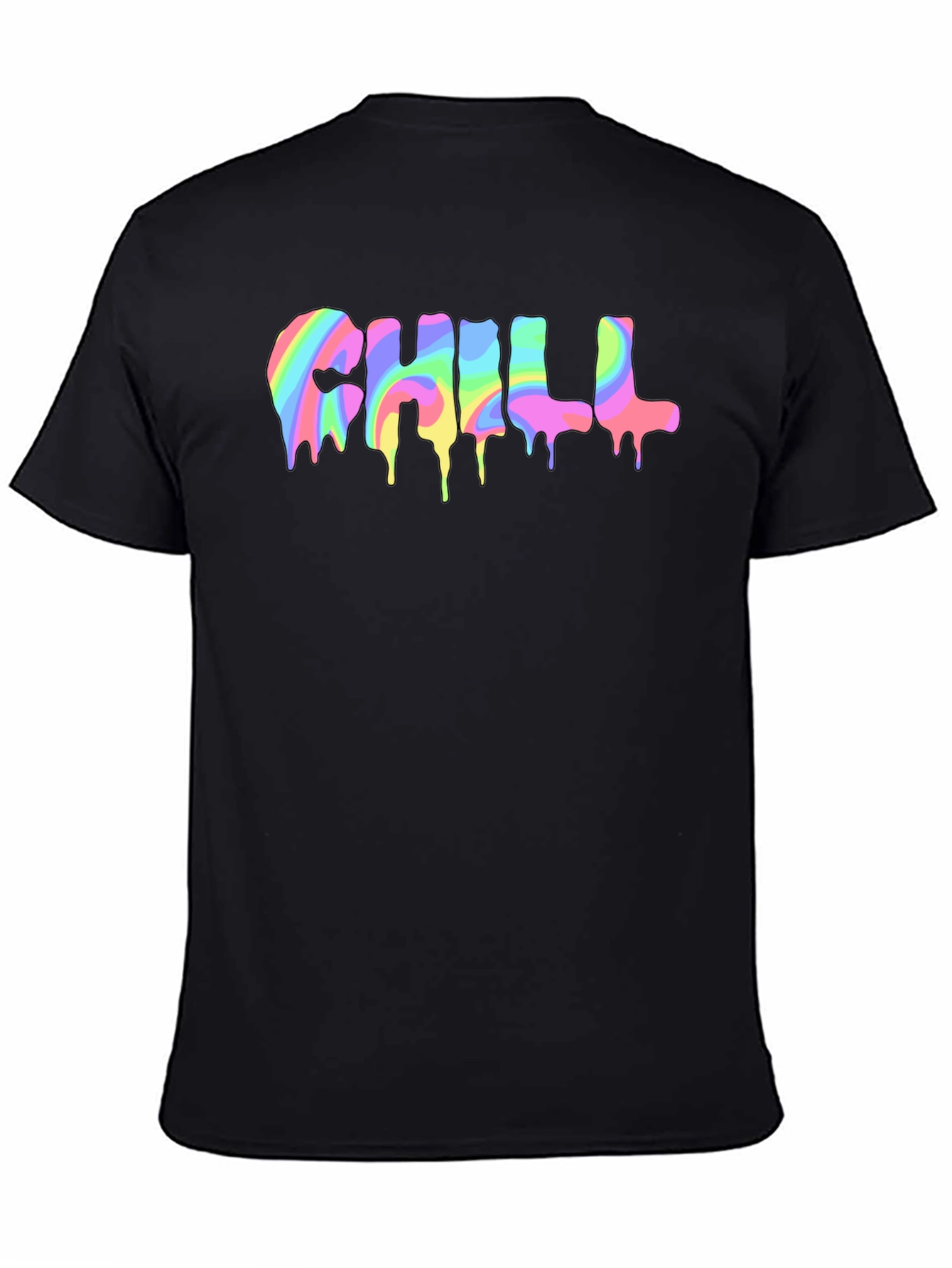 Chill Rainbow Drip Graphic Tee - Unisex