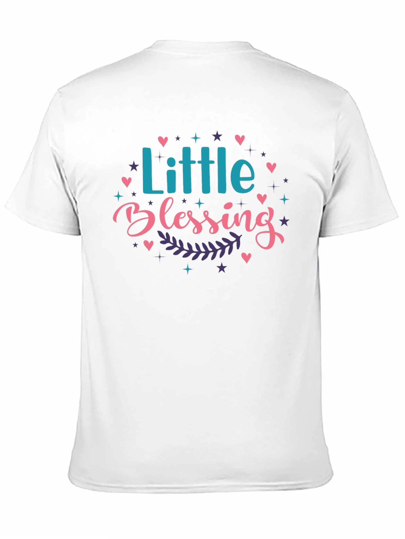 Little Blessing Graphic Print Black T-Shirt