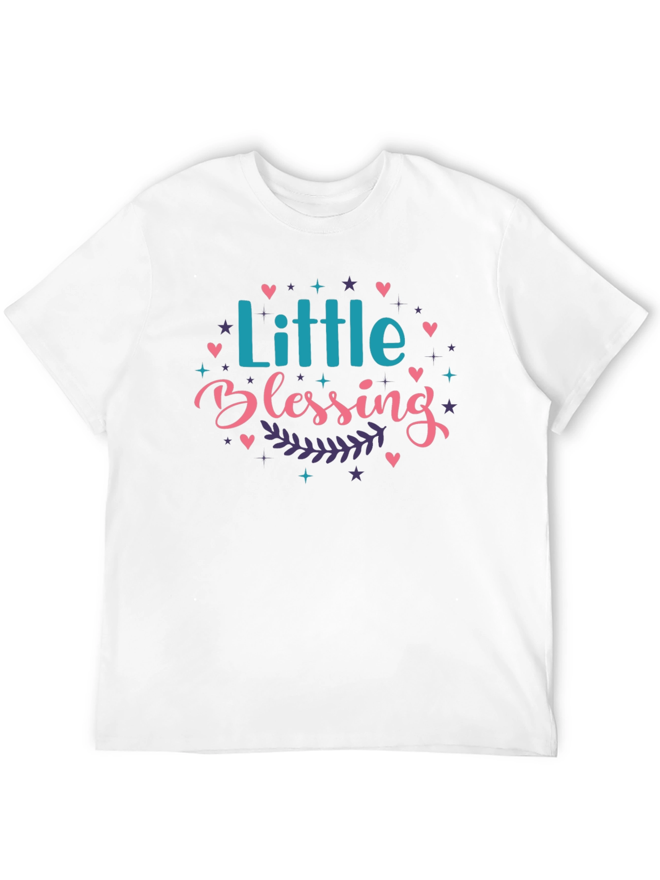 Little Blessing Graphic Print Black T-Shirt