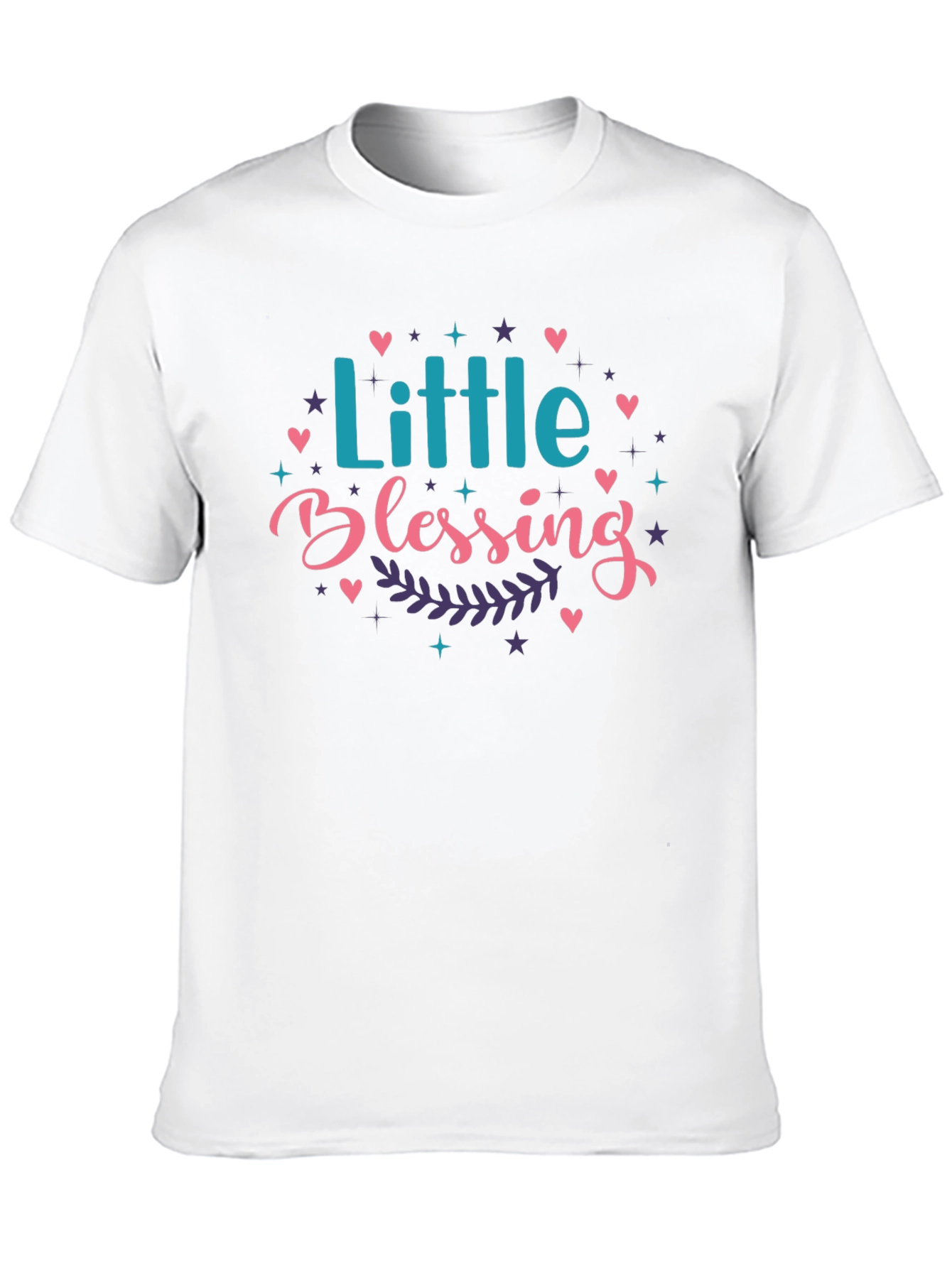 Little Blessing Graphic Print Black T-Shirt
