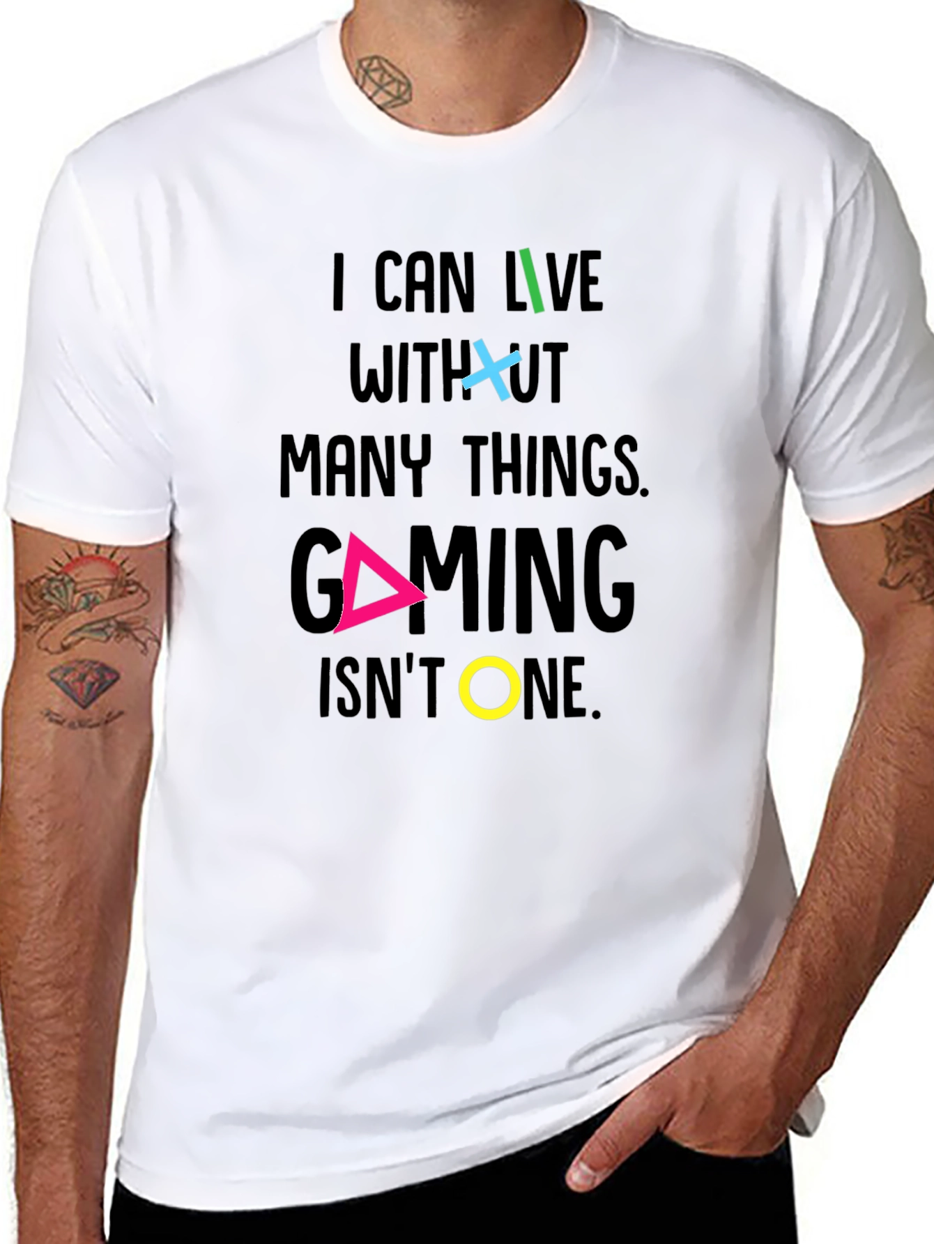 Gaming T-Shirt - I Can Live Without Many Things