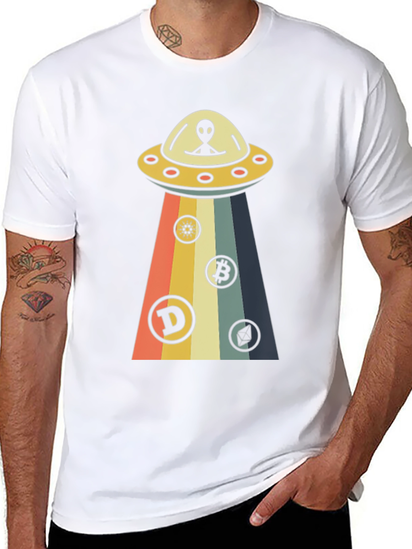 Alien UFO Cryptocurrency T-Shirt