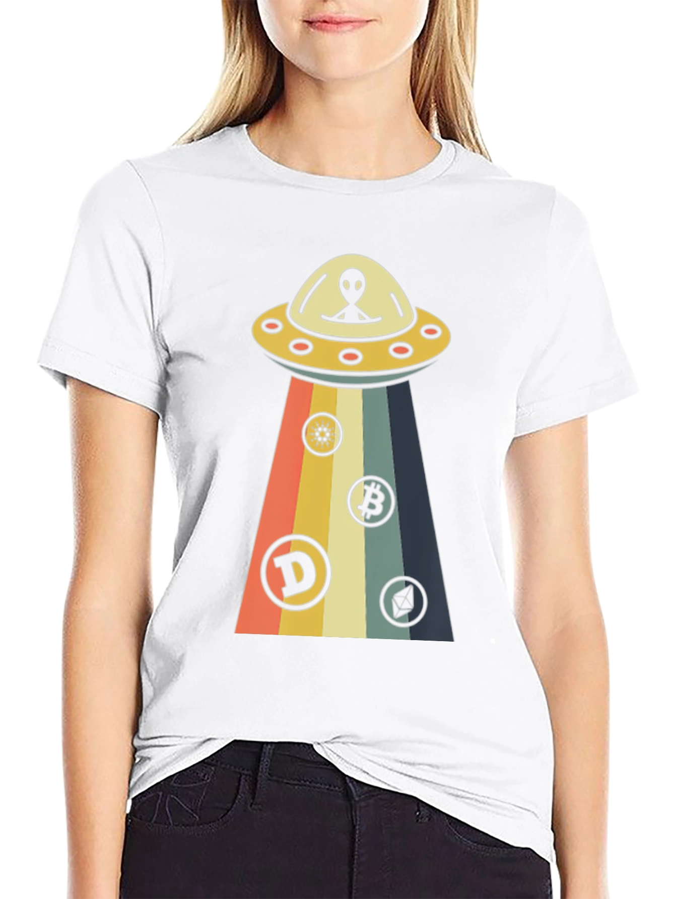 Alien UFO Cryptocurrency T-Shirt