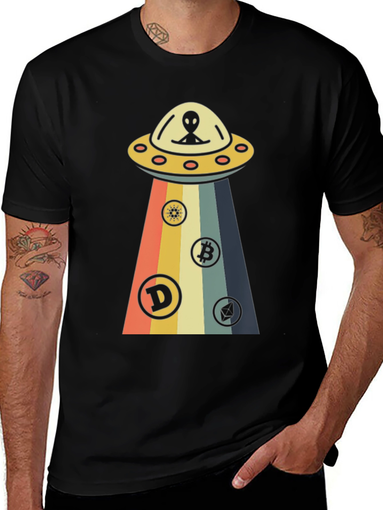 Alien UFO Cryptocurrency T-Shirt