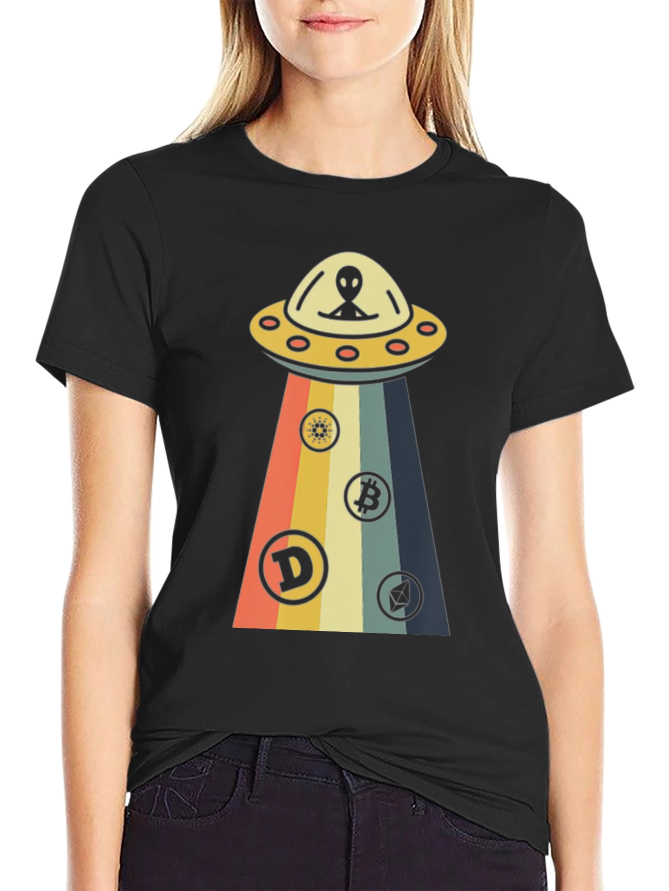 Alien UFO Cryptocurrency T-Shirt