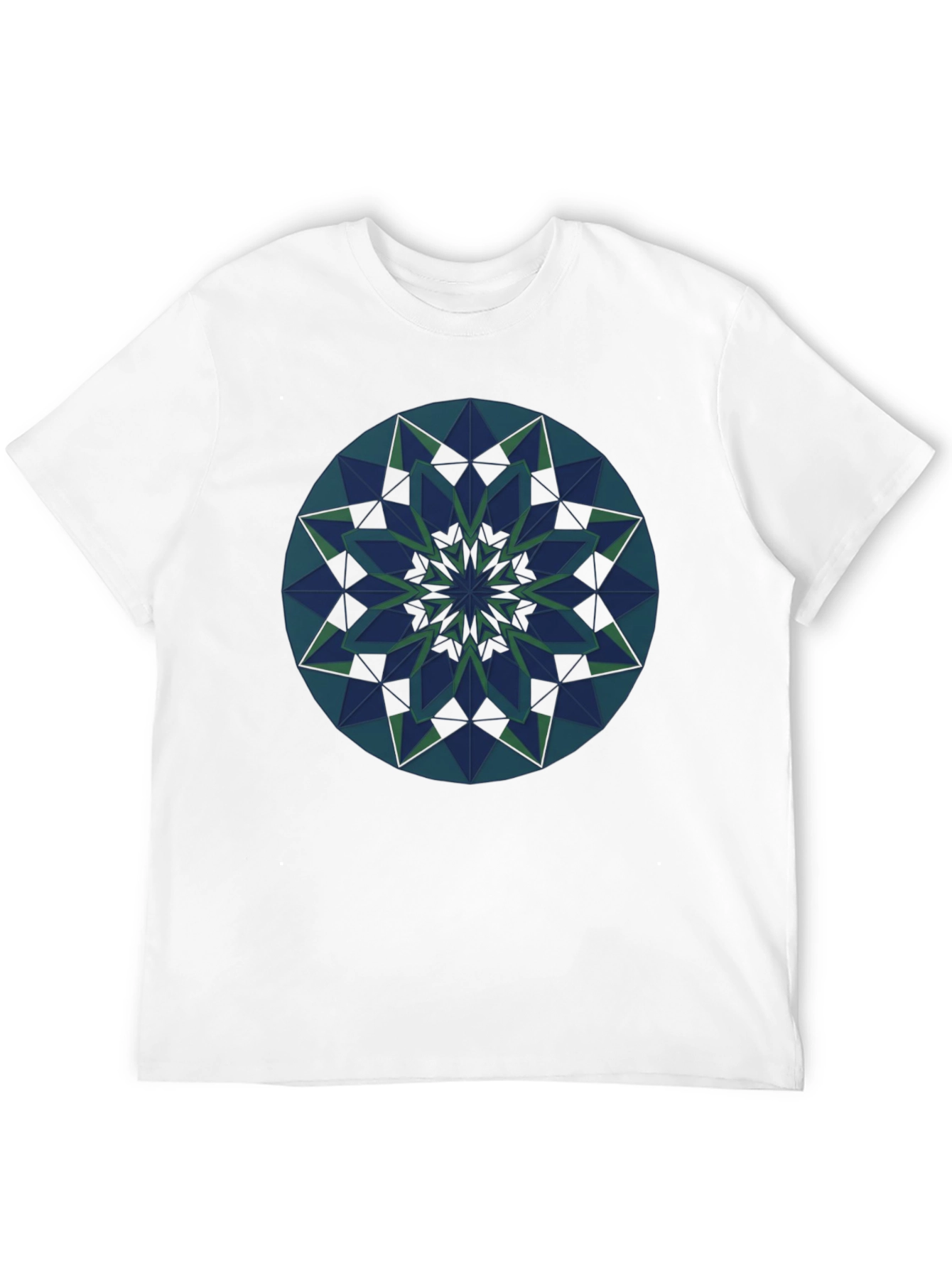 Geometric Mandala Tee - Stylish Graphic Print Shirt