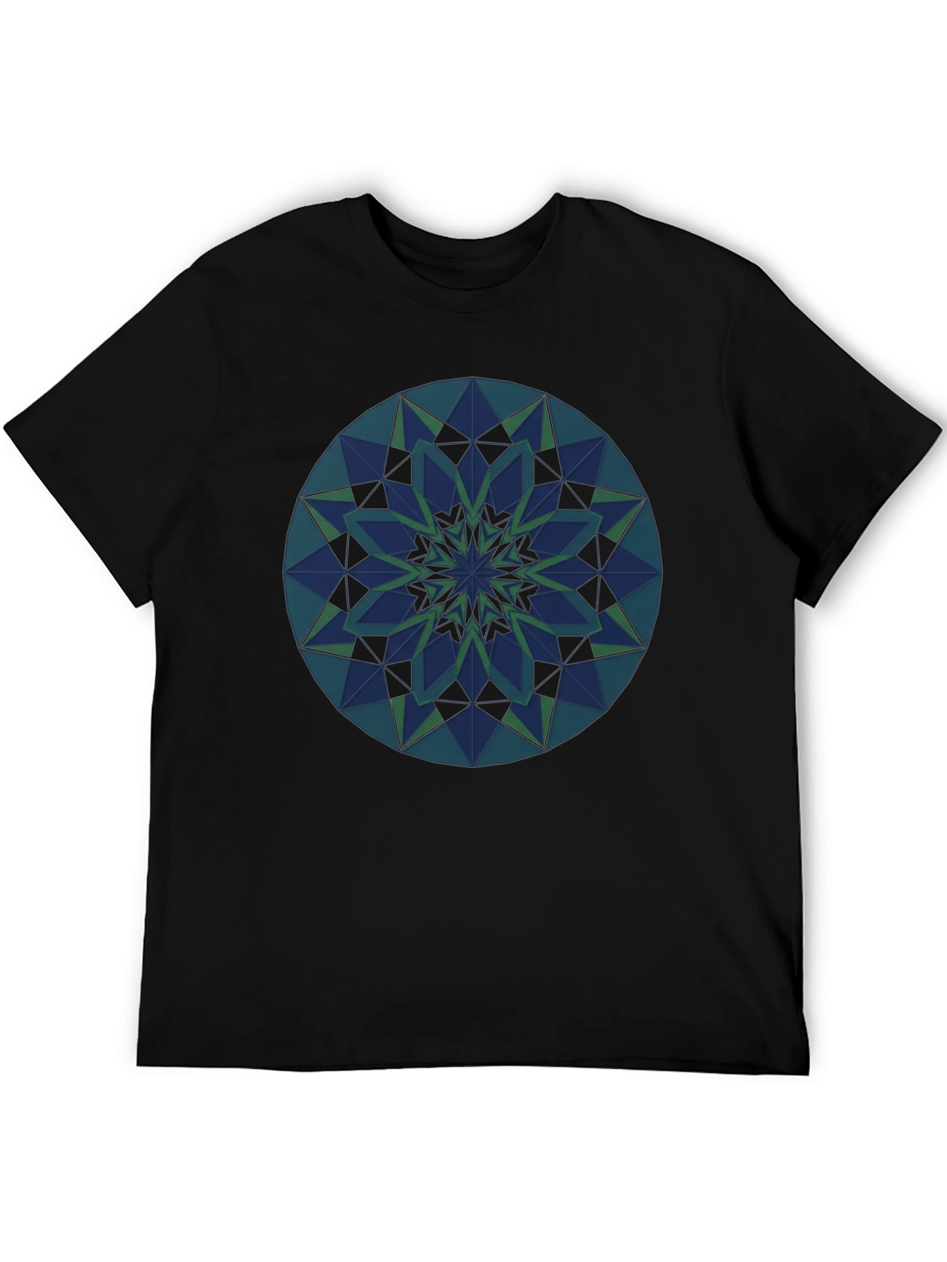 Geometric Mandala Tee - Stylish Graphic Print Shirt