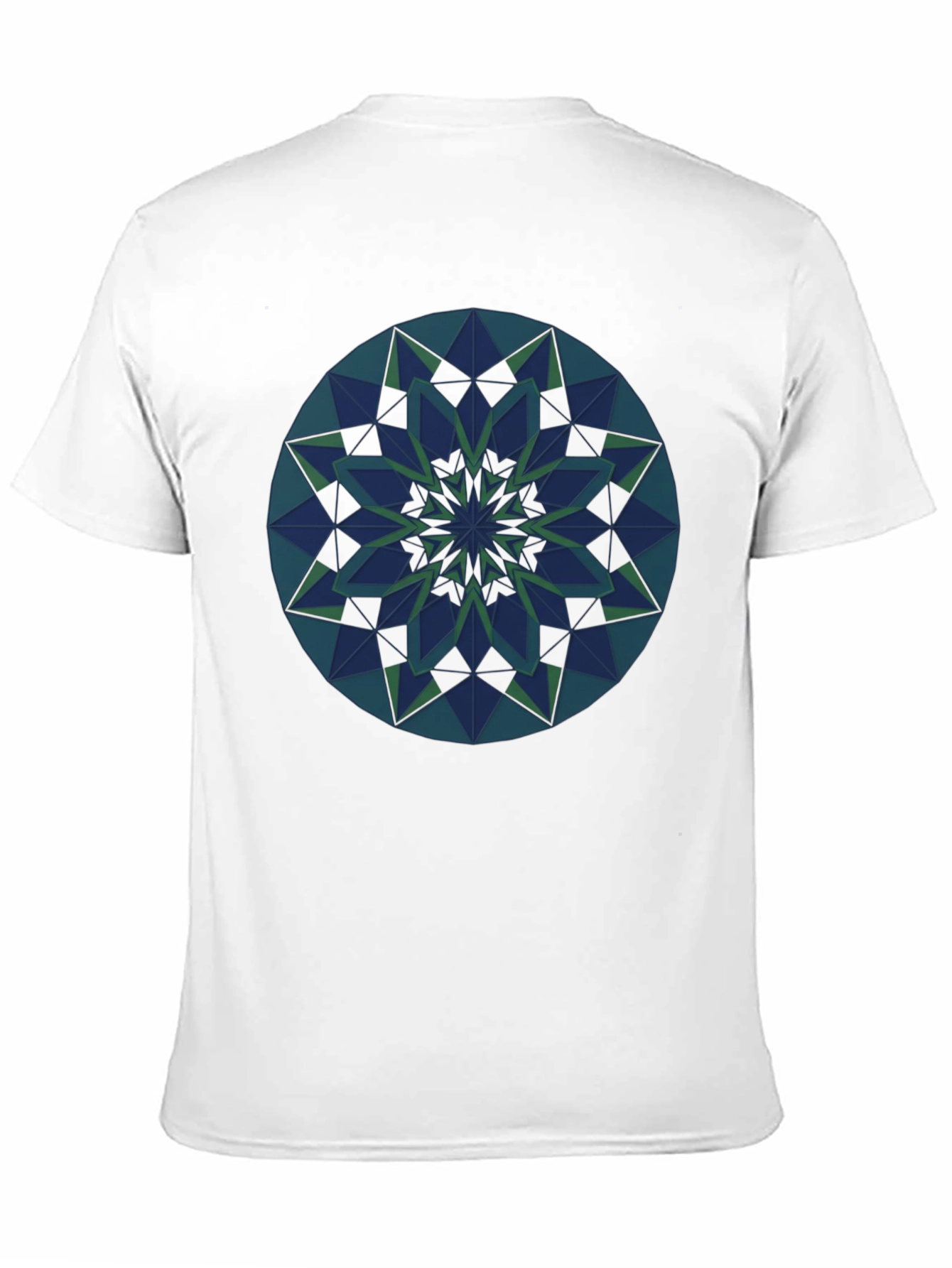 Geometric Mandala Tee - Stylish Graphic Print Shirt