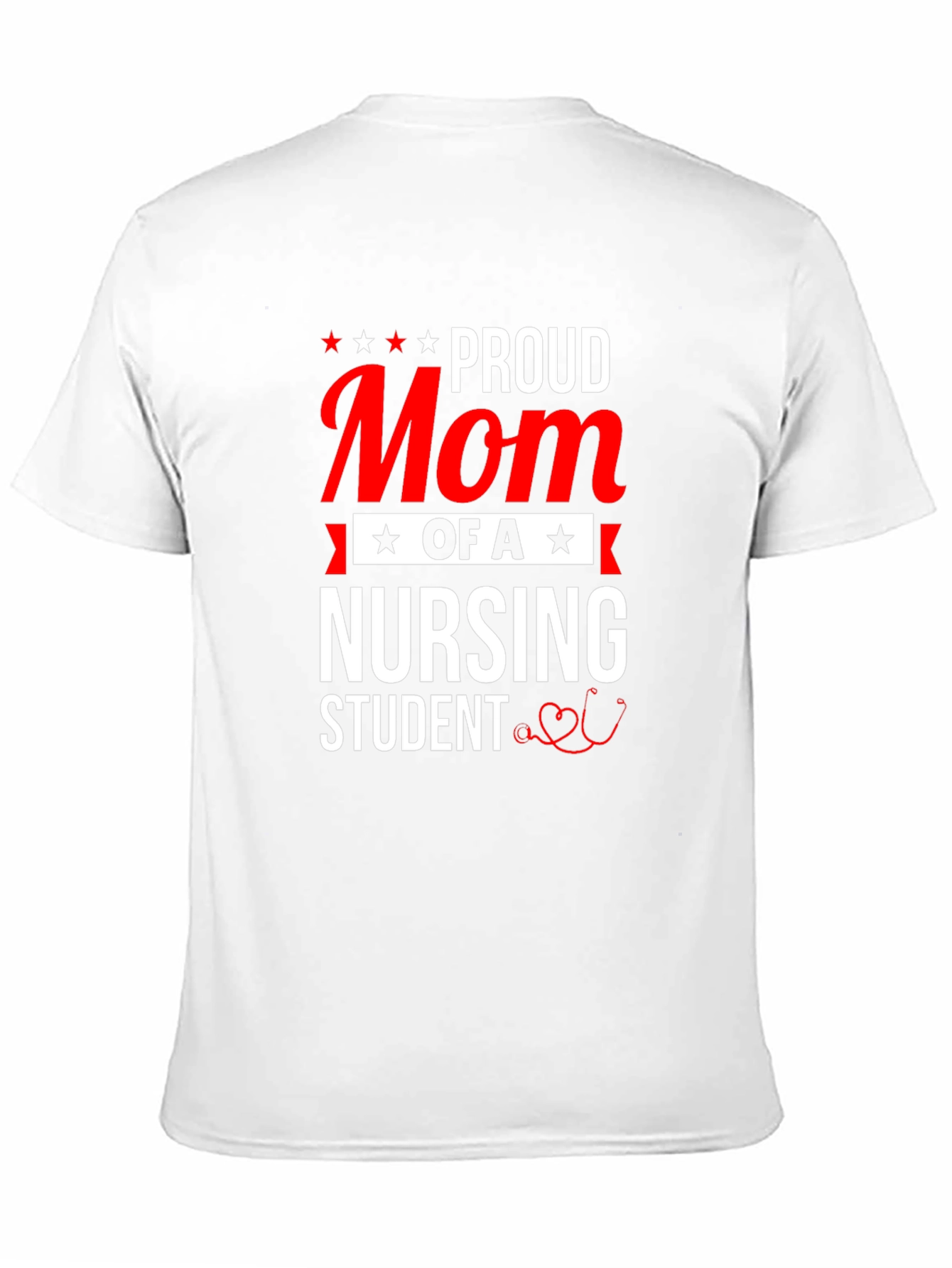 Proud Mom of a Nursing Student Black T-Shirt