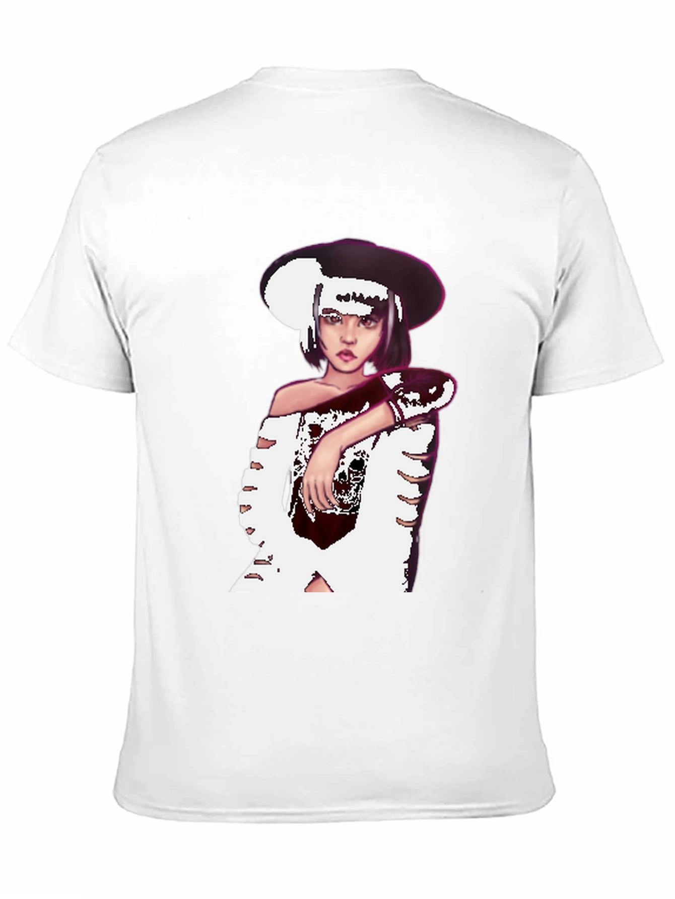 Black T-Shirt with Graphic Print
