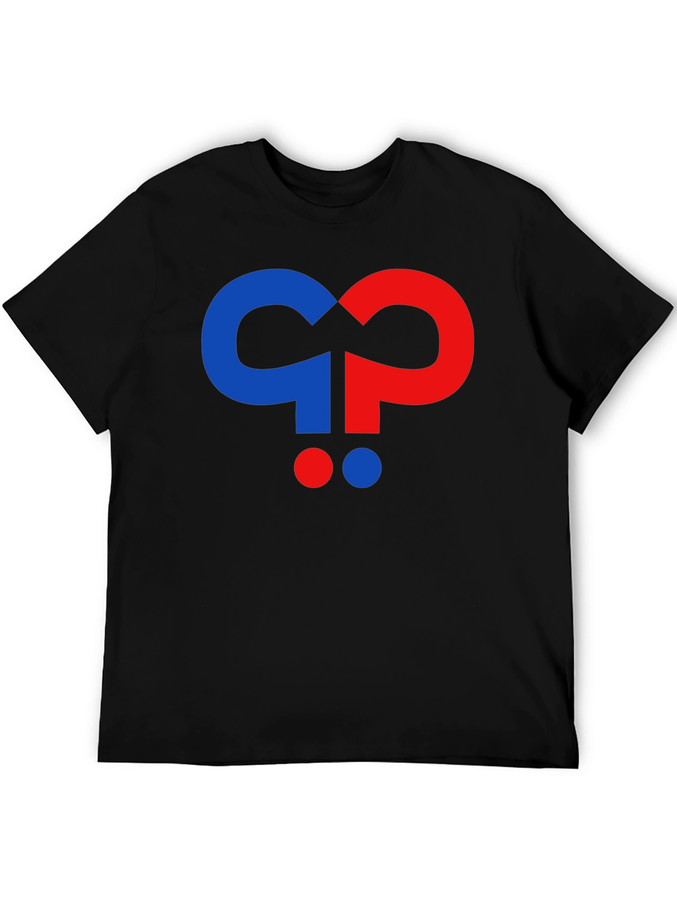 Question Mark Graphic Black T-Shirt