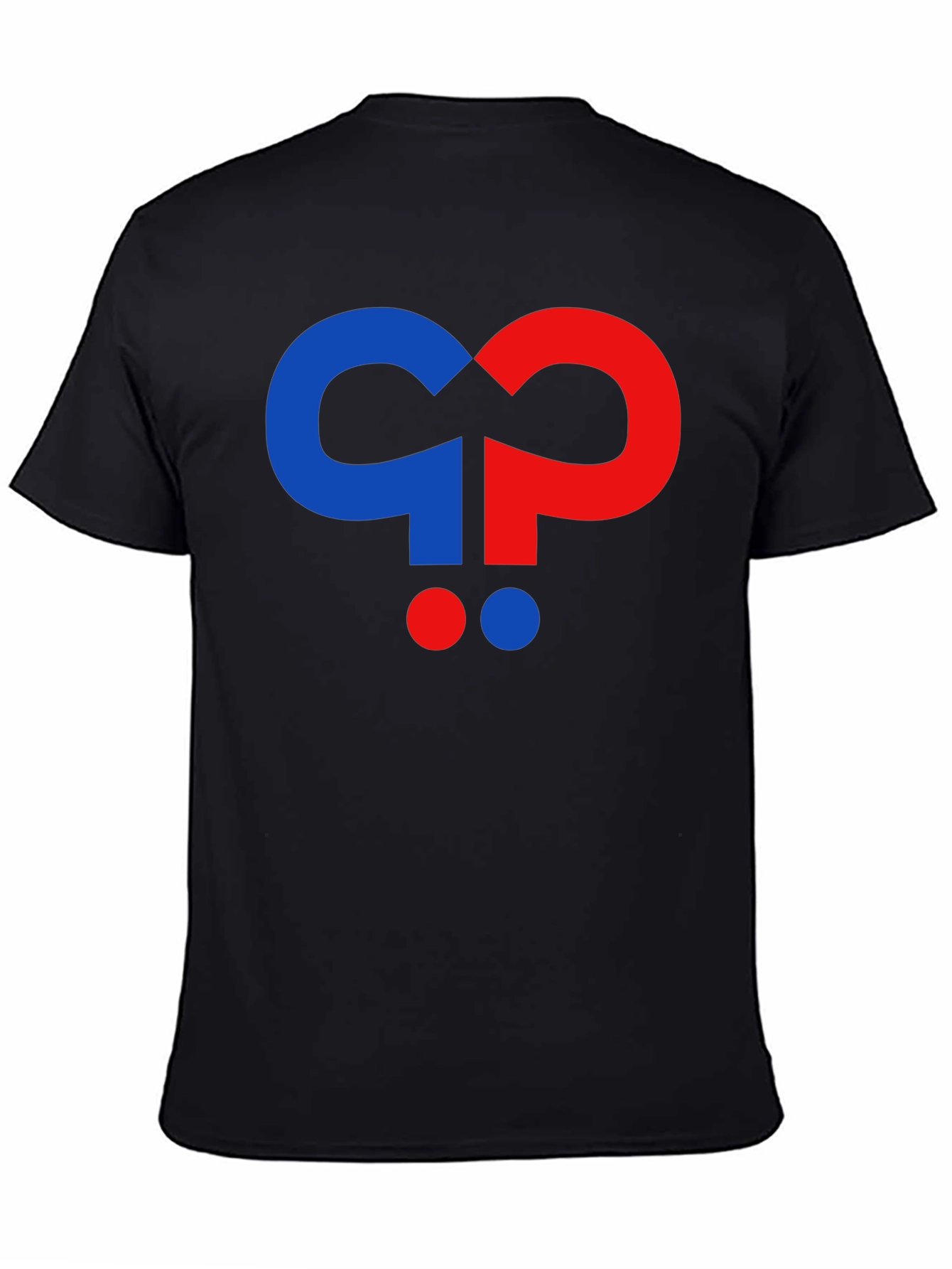 Question Mark Graphic Black T-Shirt