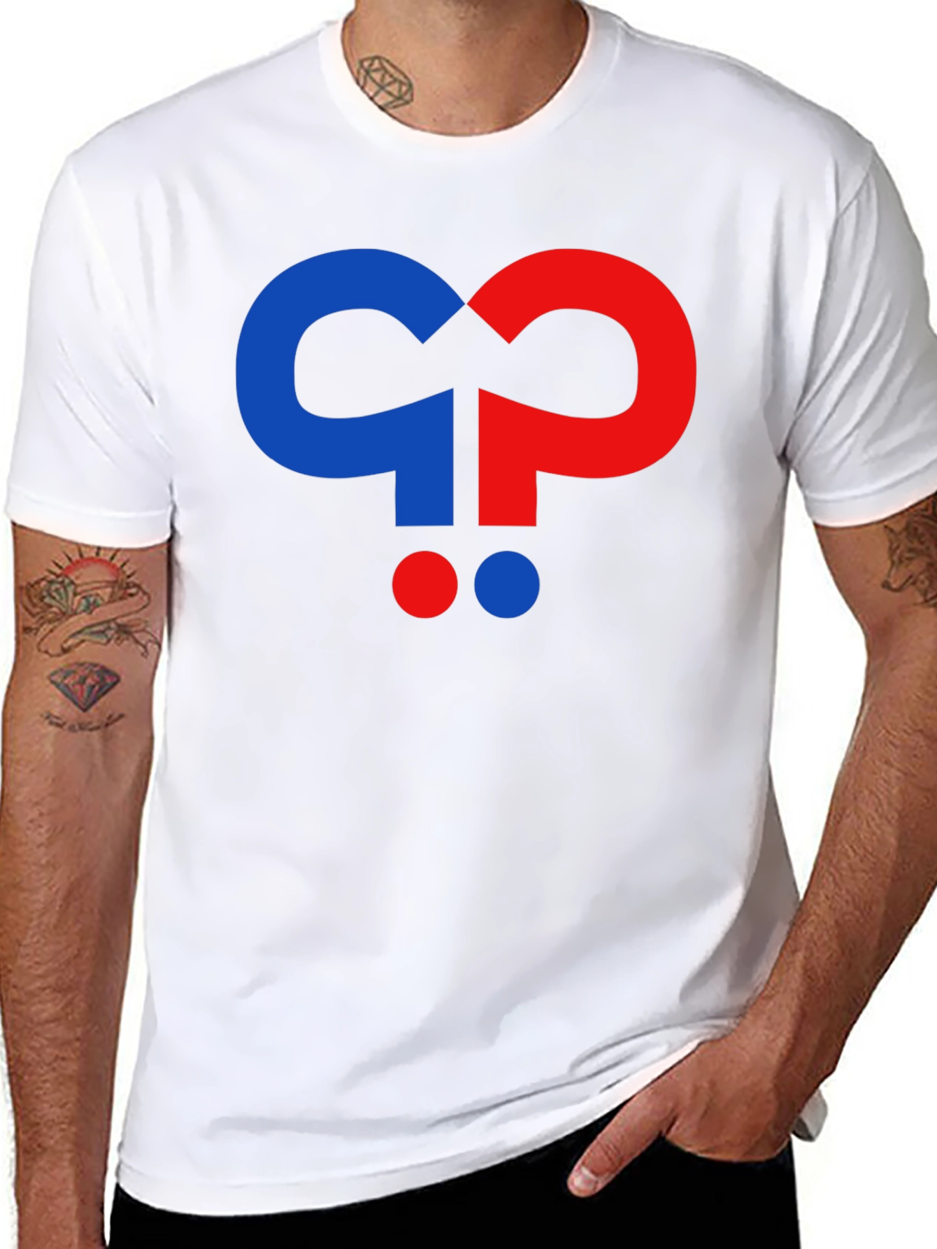 Question Mark Graphic Black T-Shirt