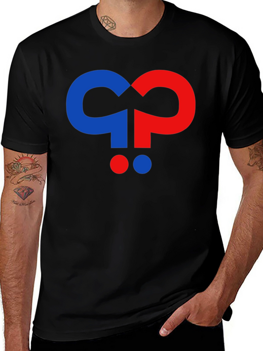 Question Mark Graphic Black T-Shirt