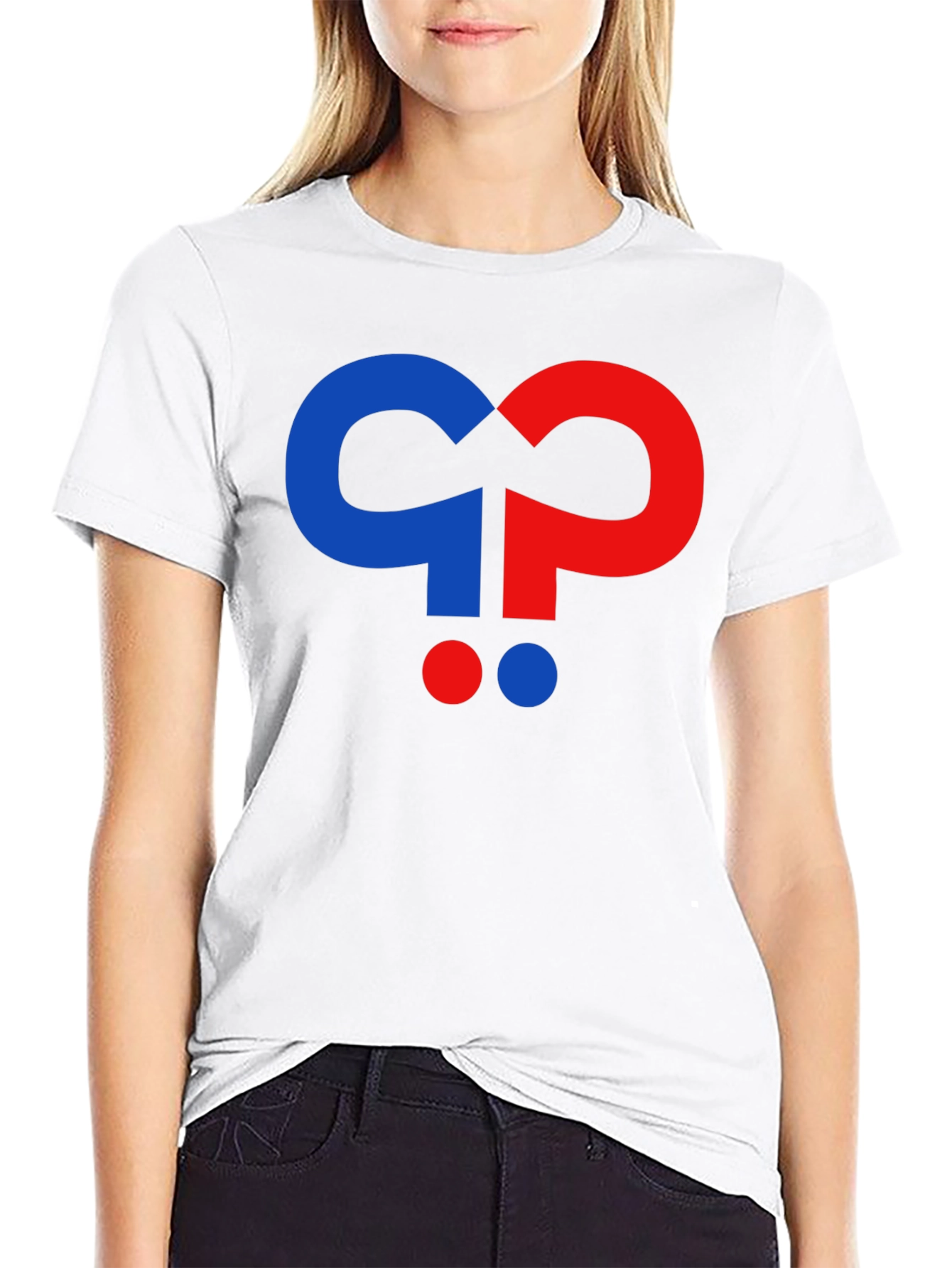 Question Mark Graphic Black T-Shirt