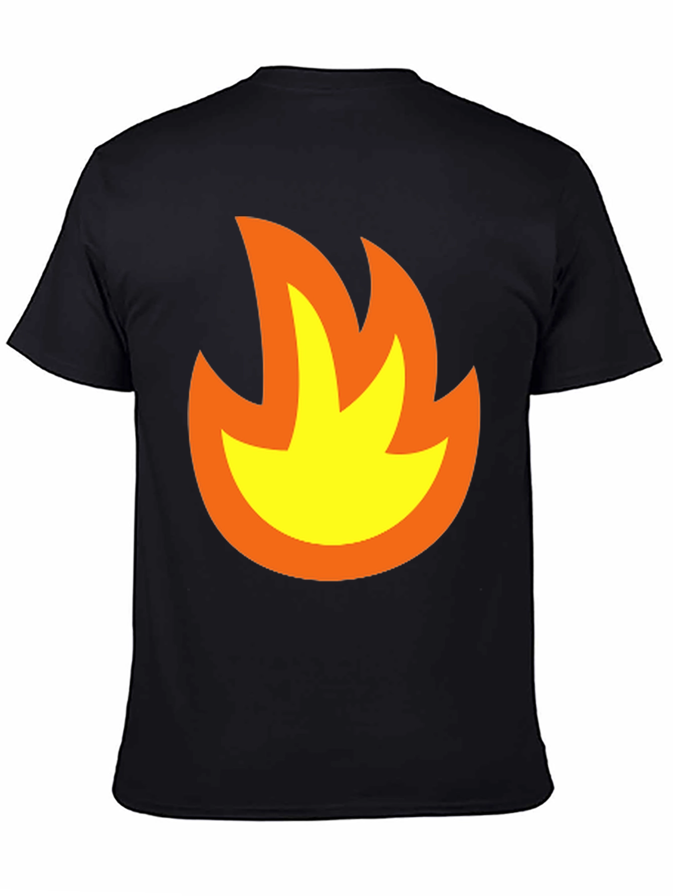 Flame Graphic Black T-Shirt - Bold & Stylish