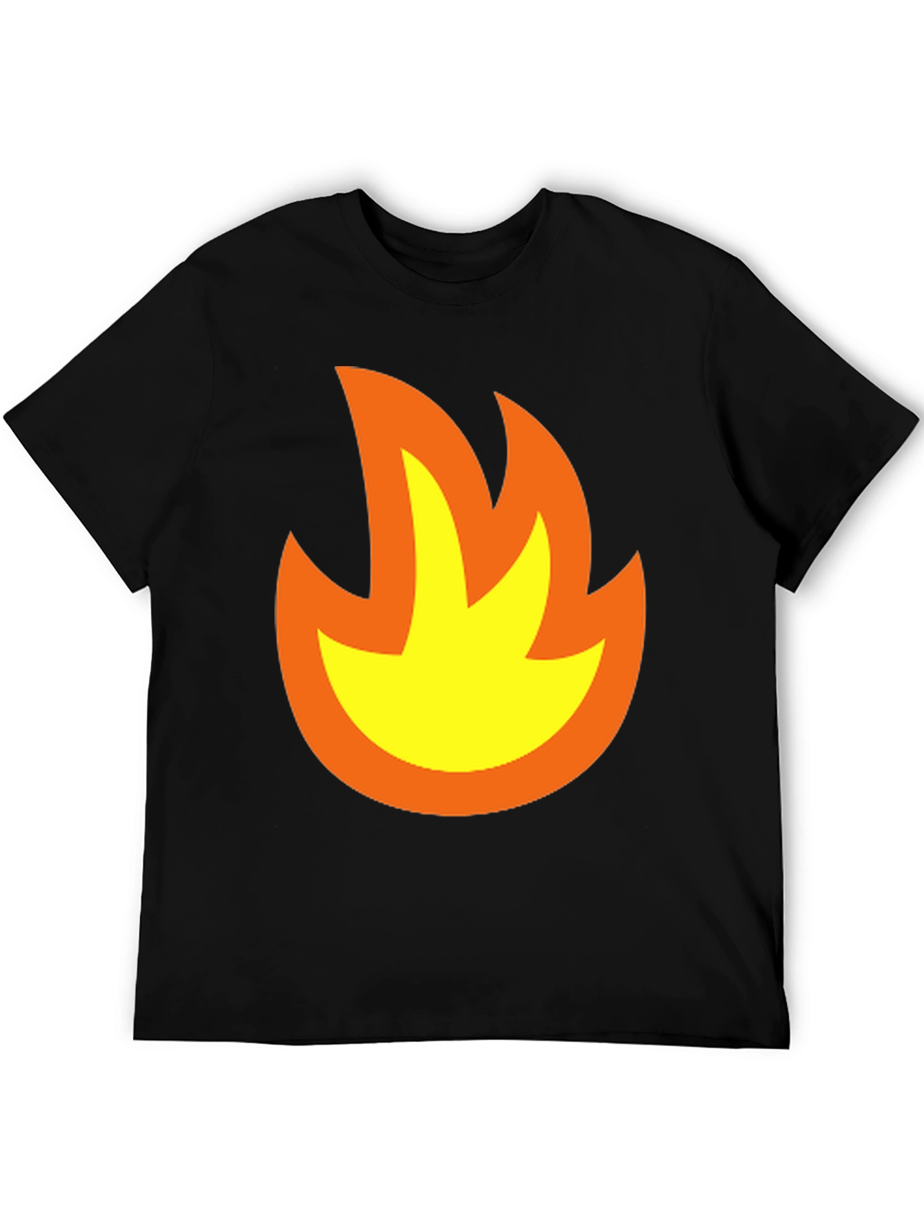 Flame Graphic Black T-Shirt - Bold & Stylish