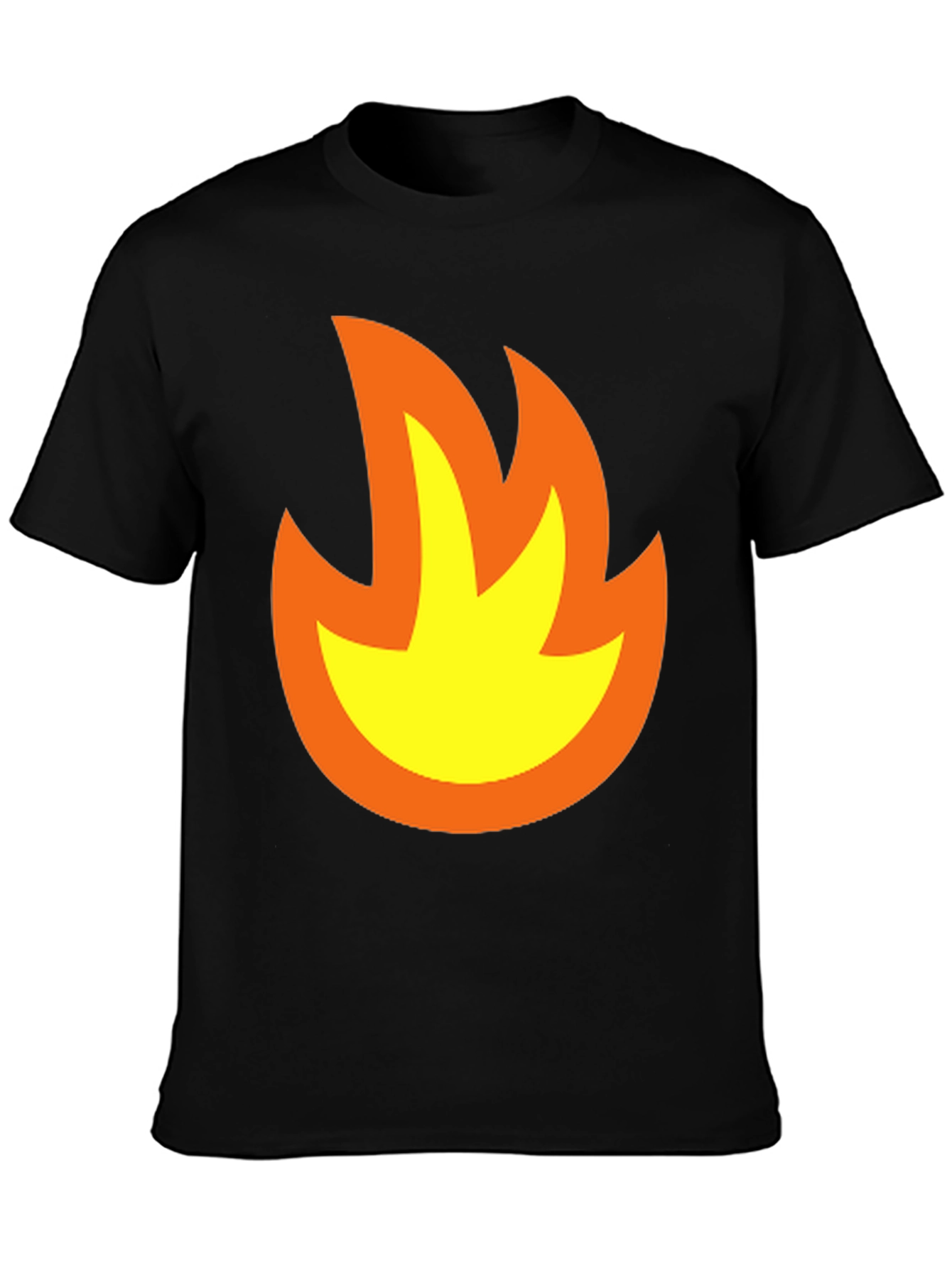 Flame Graphic Black T-Shirt - Bold & Stylish