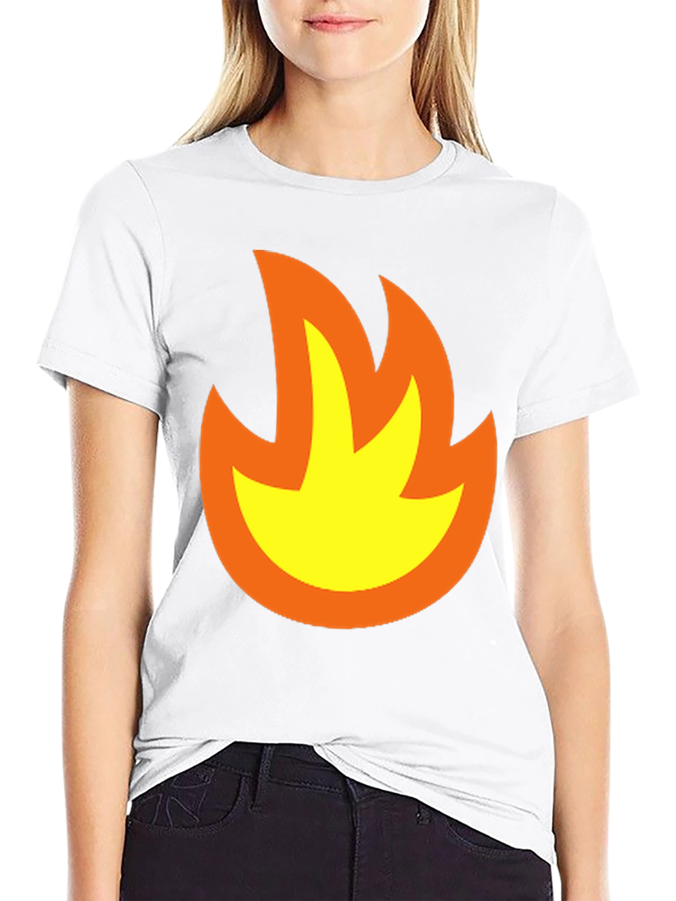 Flame Graphic Black T-Shirt - Bold & Stylish