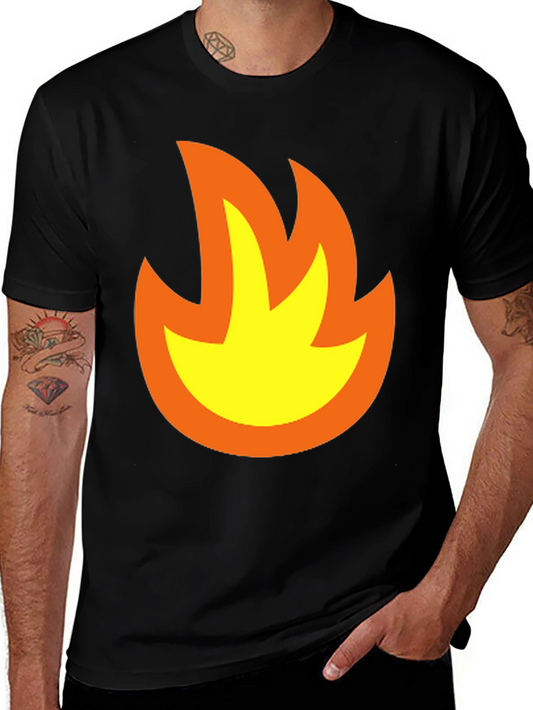 Flame Graphic Black T-Shirt - Bold & Stylish