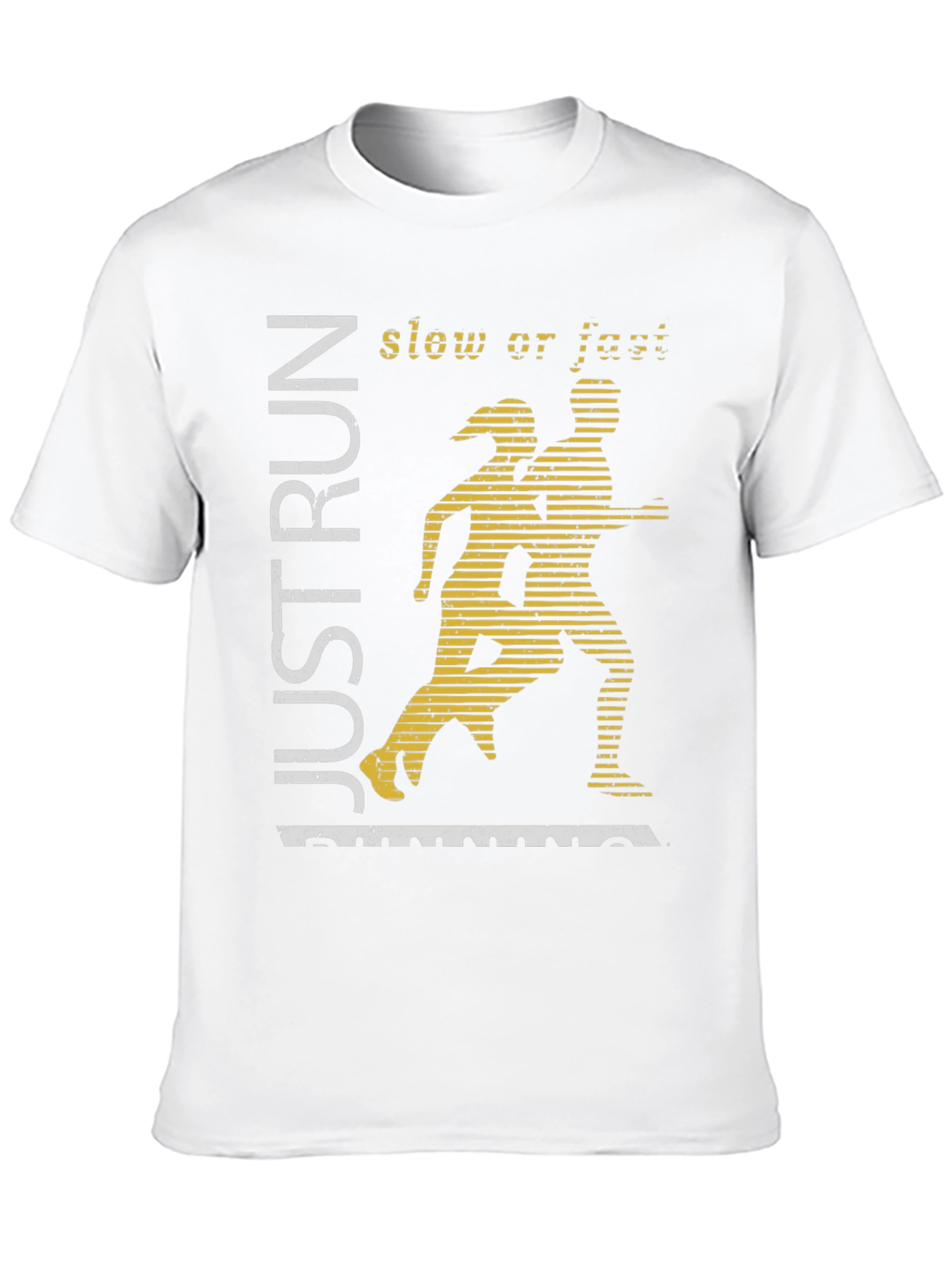 Just Run Graphic Tee - Mens Black Running Shirt