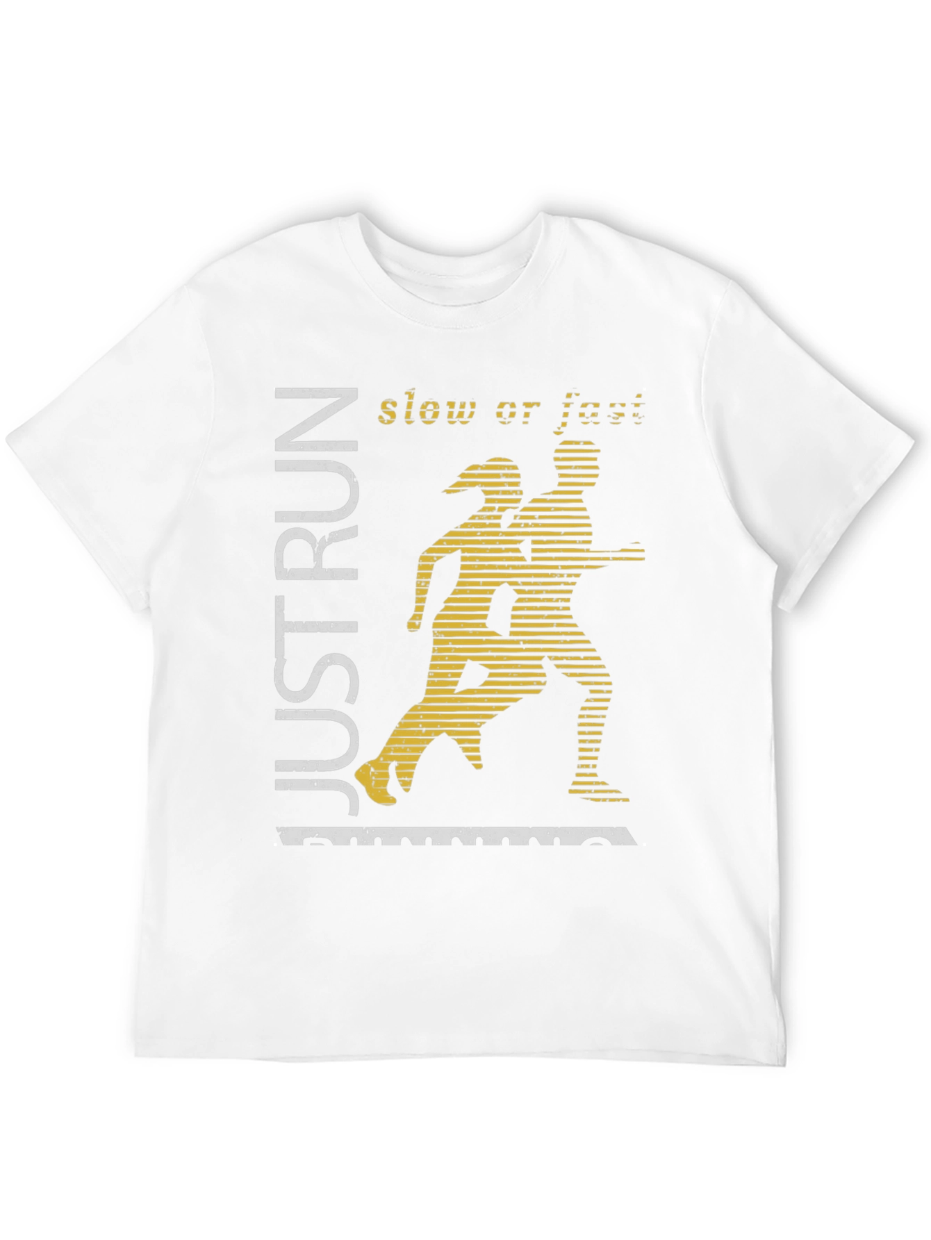 Just Run Graphic Tee - Mens Black Running Shirt