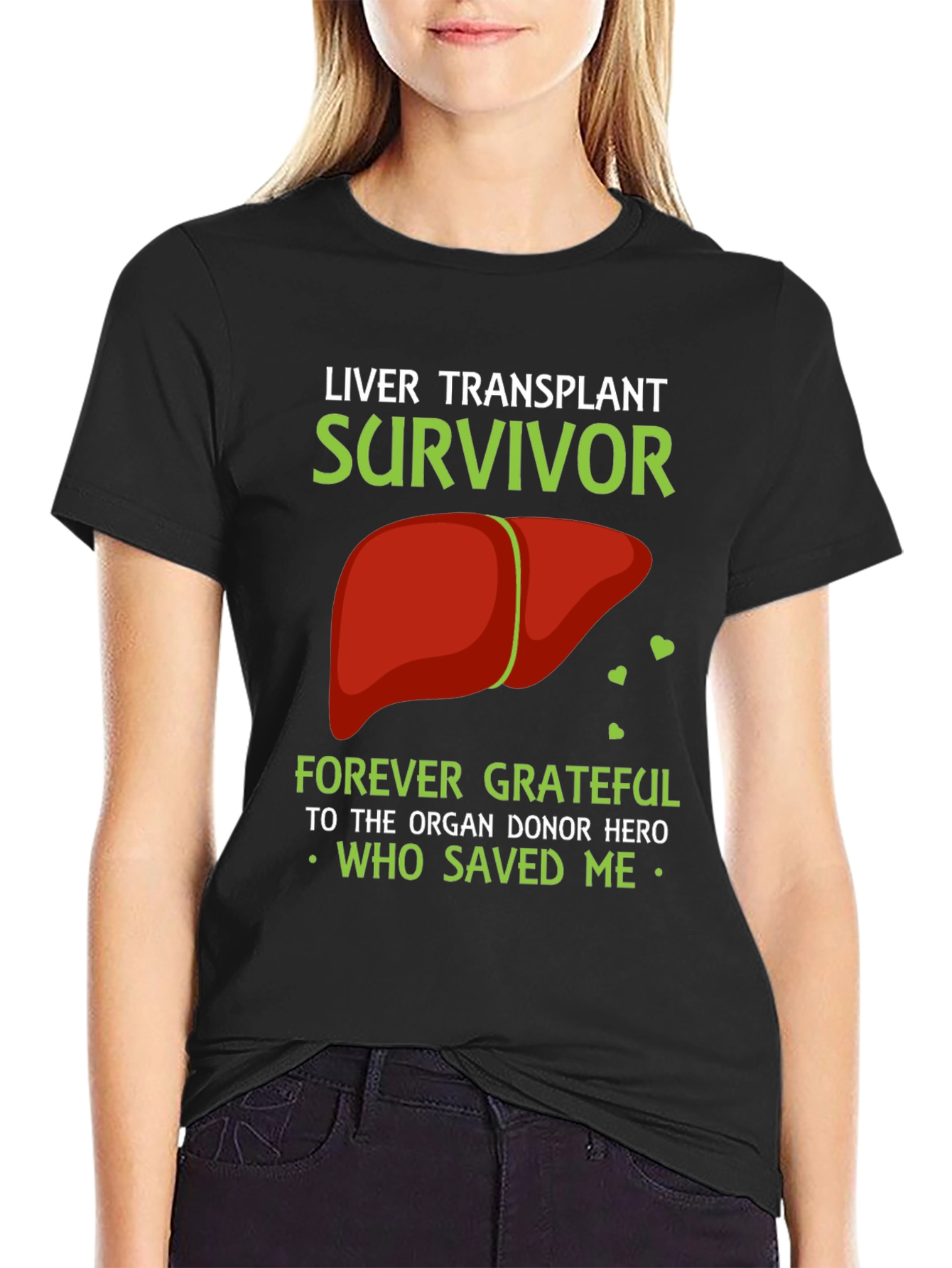 Liver Transplant Survivor Graphic T-Shirt