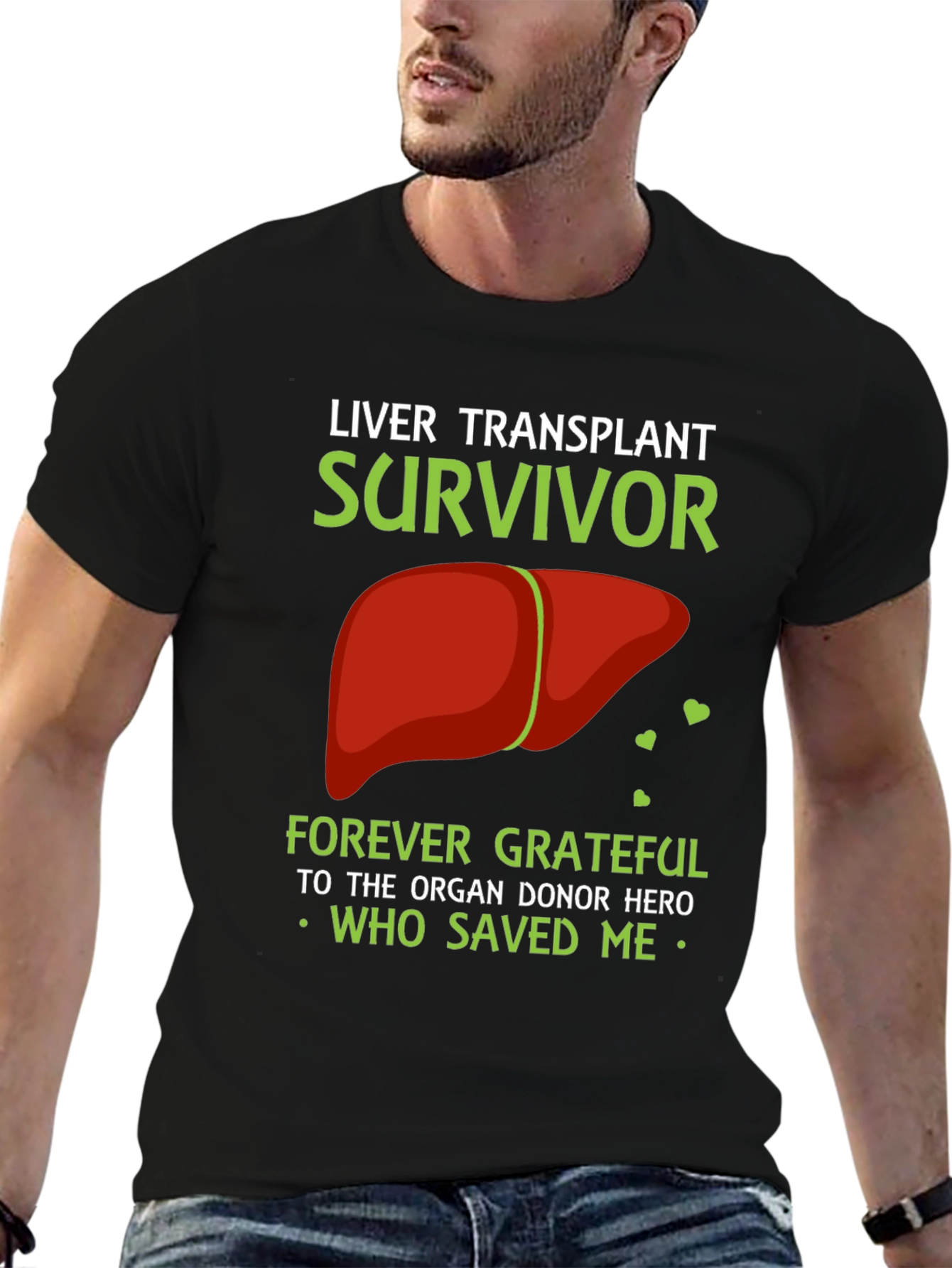 Liver Transplant Survivor Graphic T-Shirt