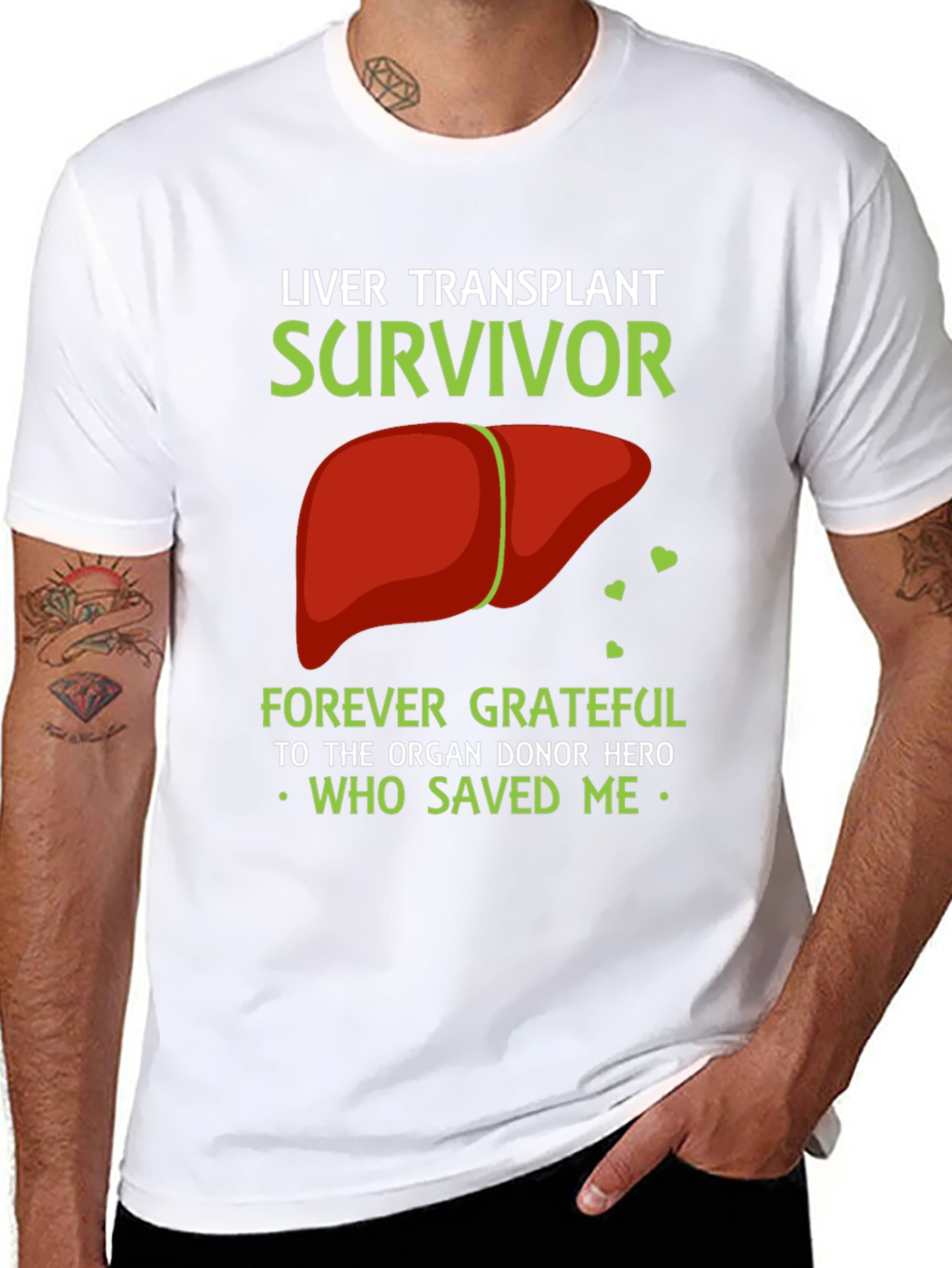 Liver Transplant Survivor Graphic T-Shirt