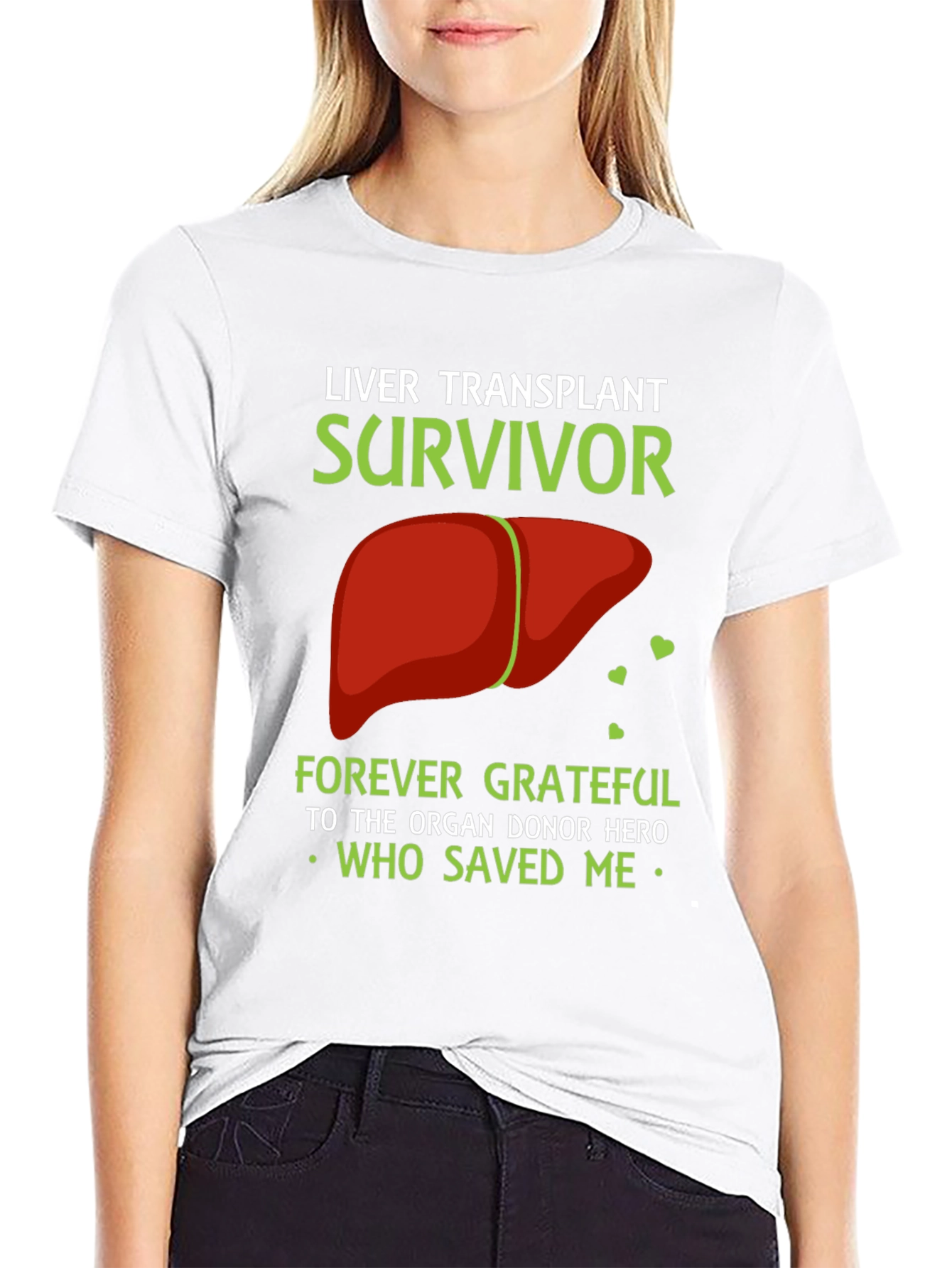 Liver Transplant Survivor Graphic T-Shirt