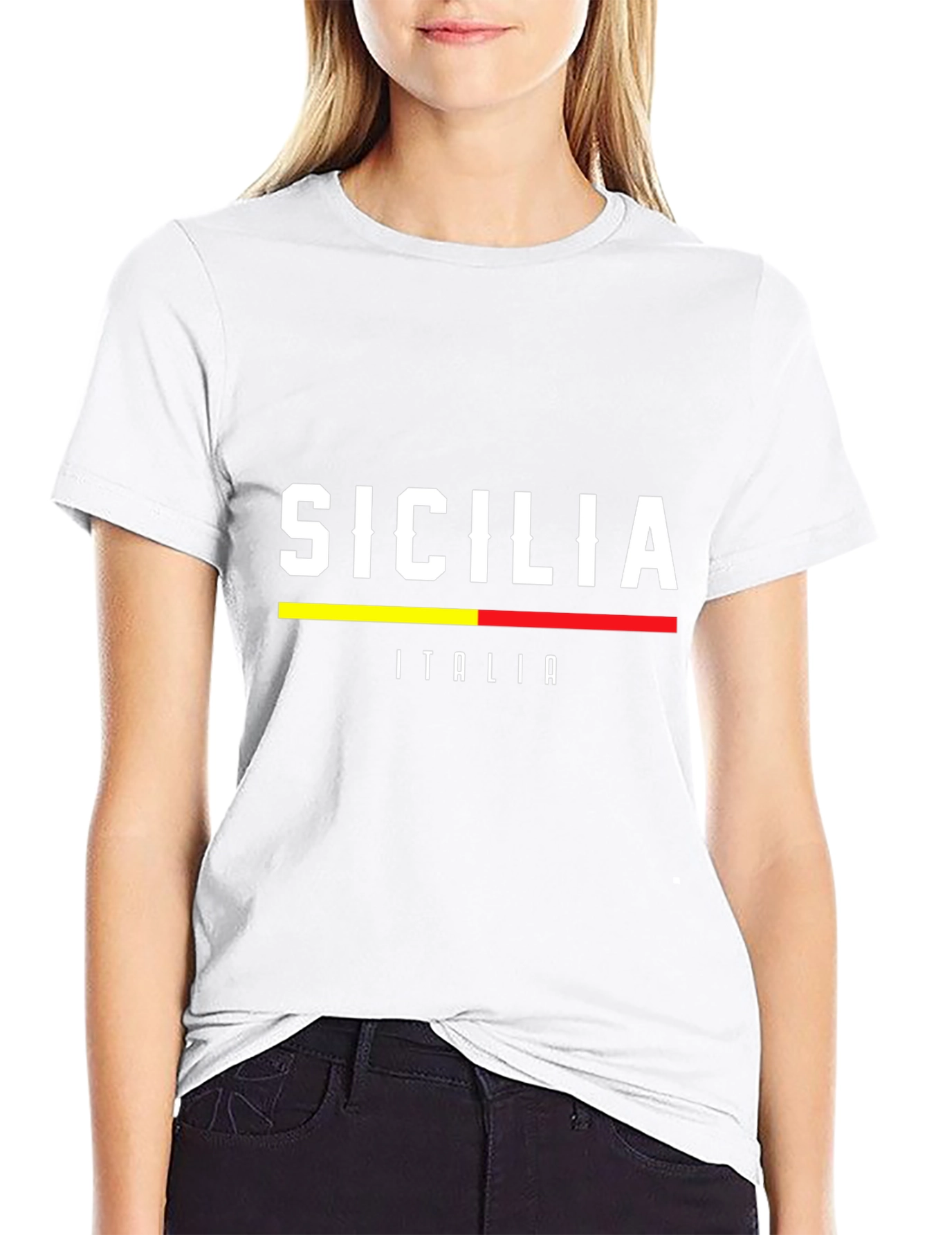Sicilia Italia Graphic Tee - Black T-Shirt