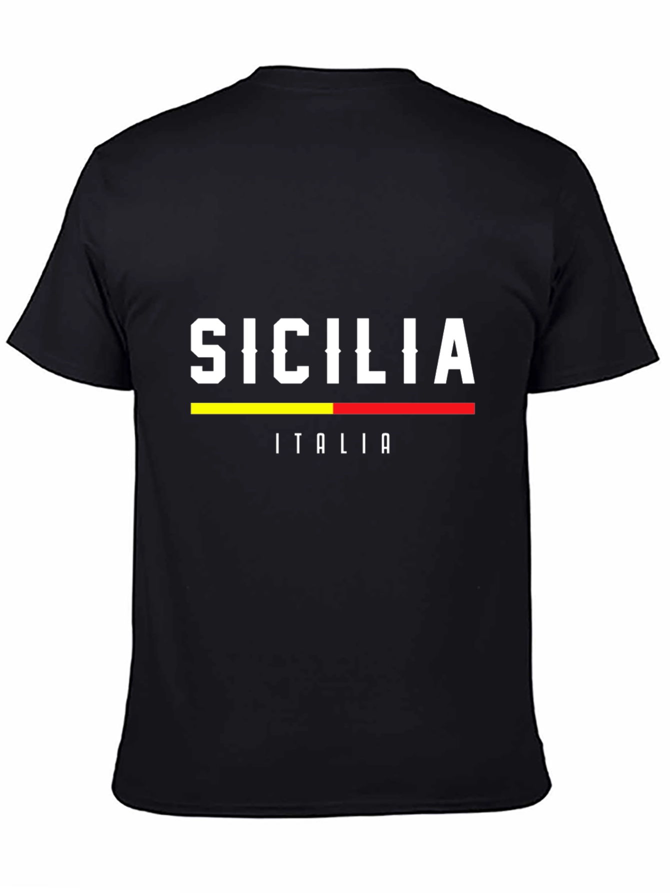 Sicilia Italia Graphic Tee - Black T-Shirt