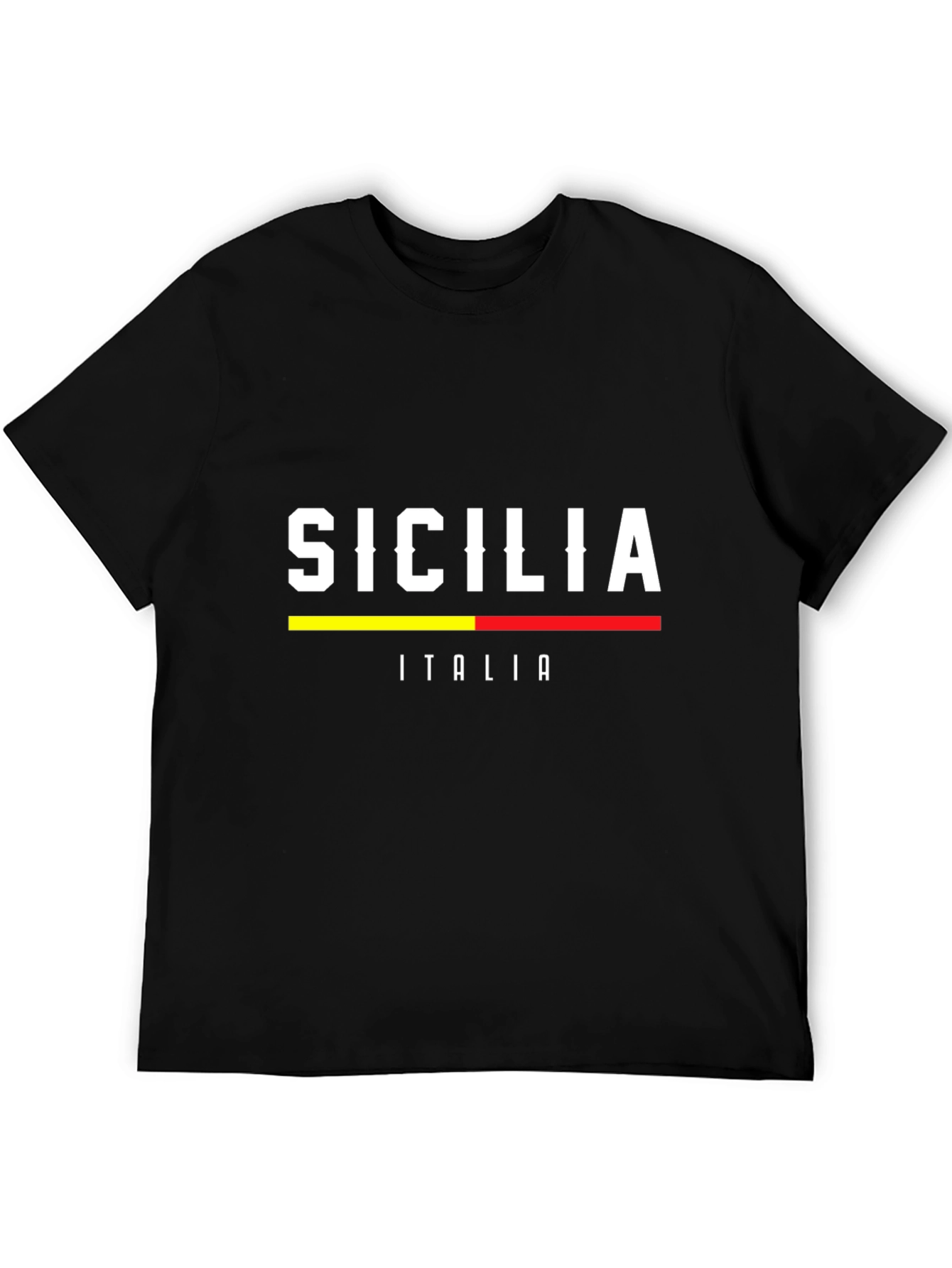 Sicilia Italia Graphic Tee - Black T-Shirt