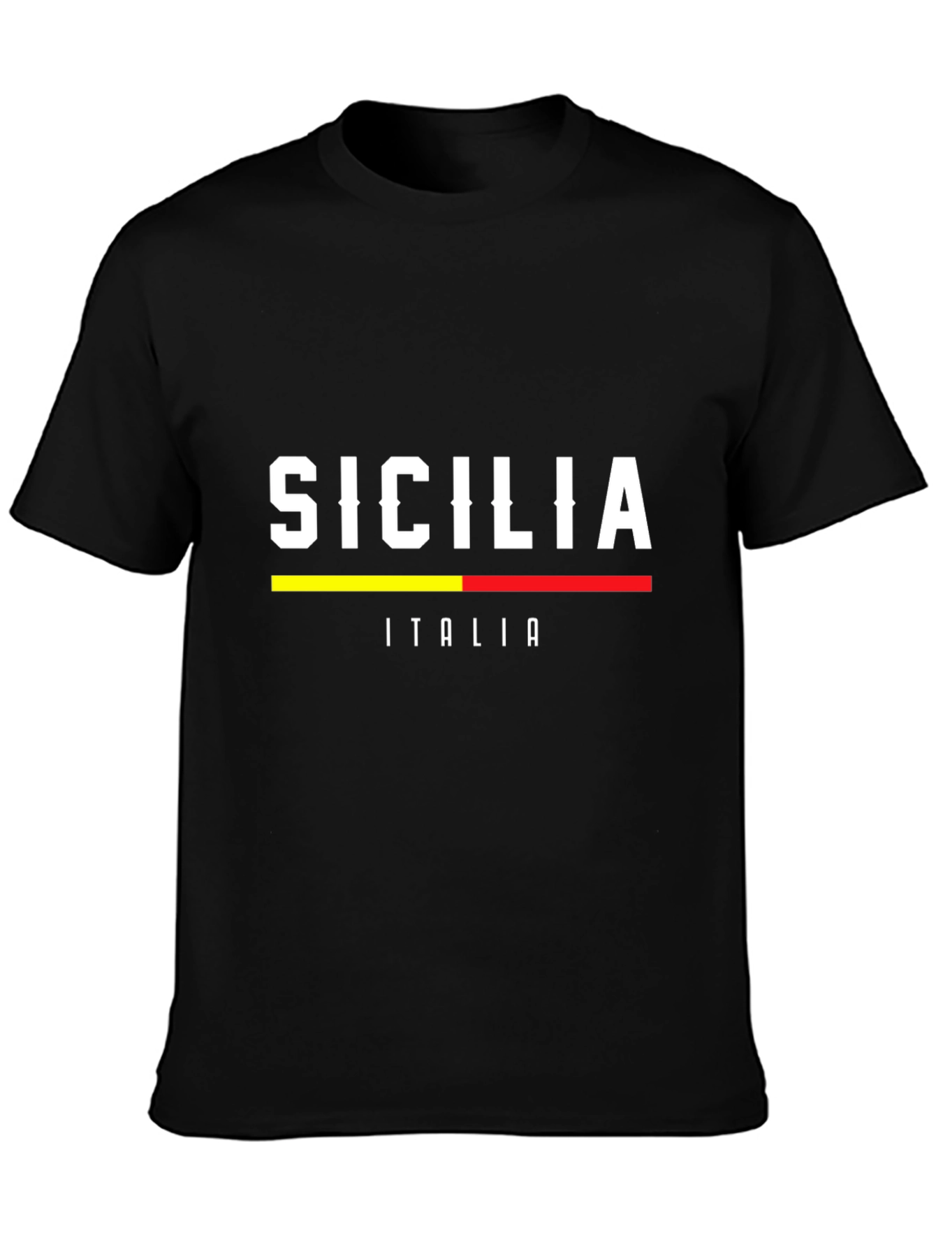 Sicilia Italia Graphic Tee - Black T-Shirt