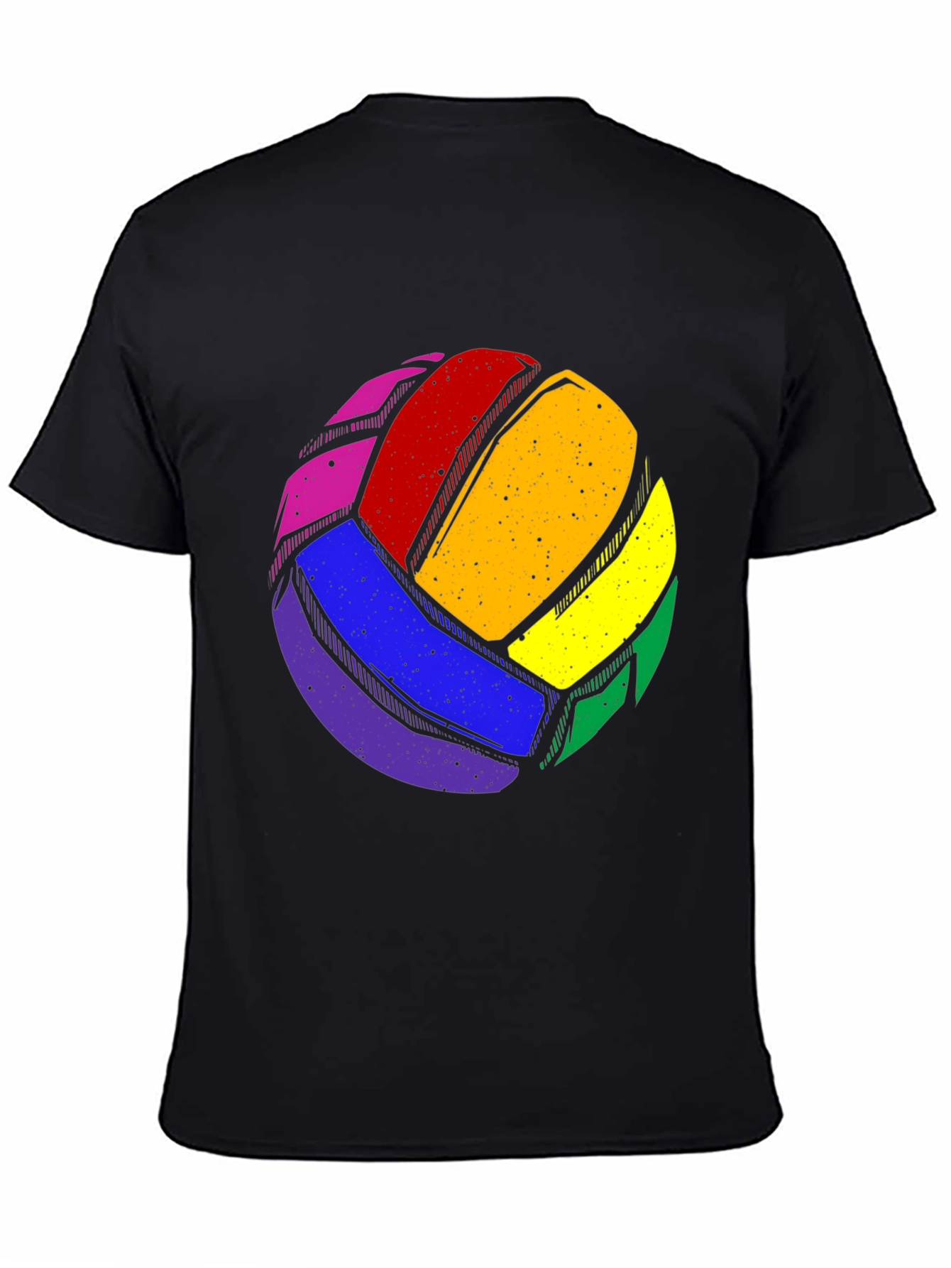 Rainbow Volleyball Graphic Tee - Pride Sportswear