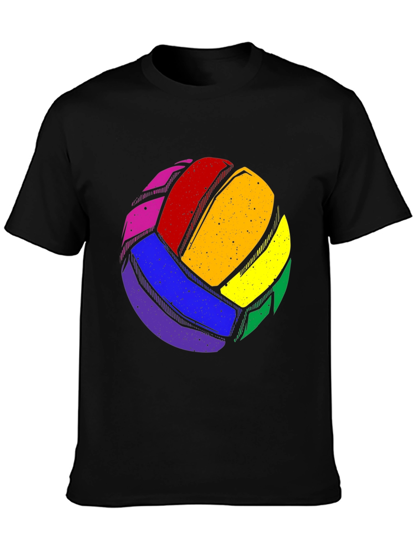 Rainbow Volleyball Graphic Tee - Pride Sportswear