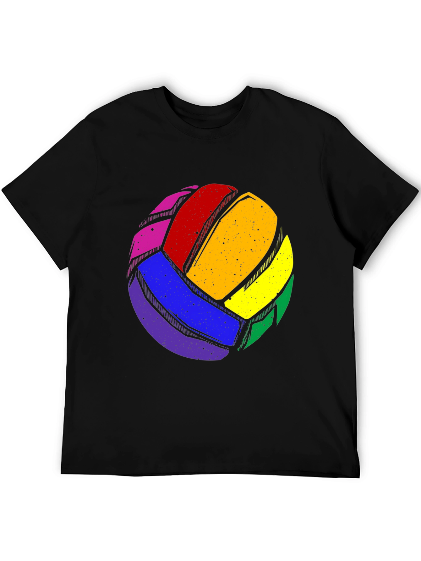 Rainbow Volleyball Graphic Tee - Pride Sportswear