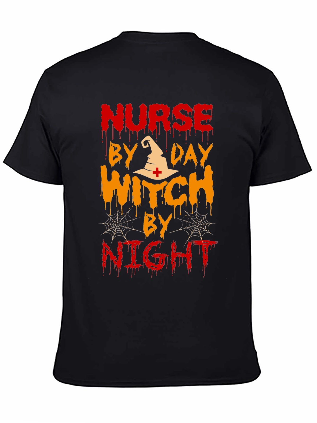 Nurse by Day Witch by Night Halloween T-Shirt