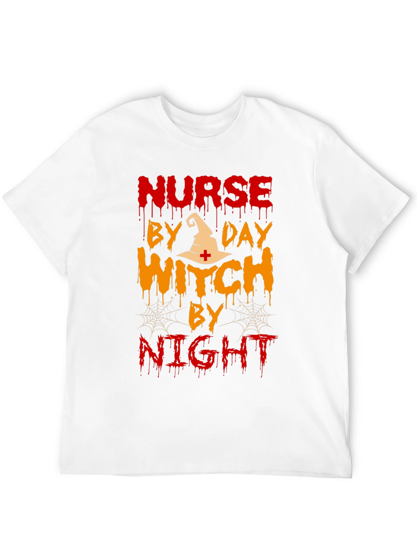 Nurse by Day Witch by Night Halloween T-Shirt
